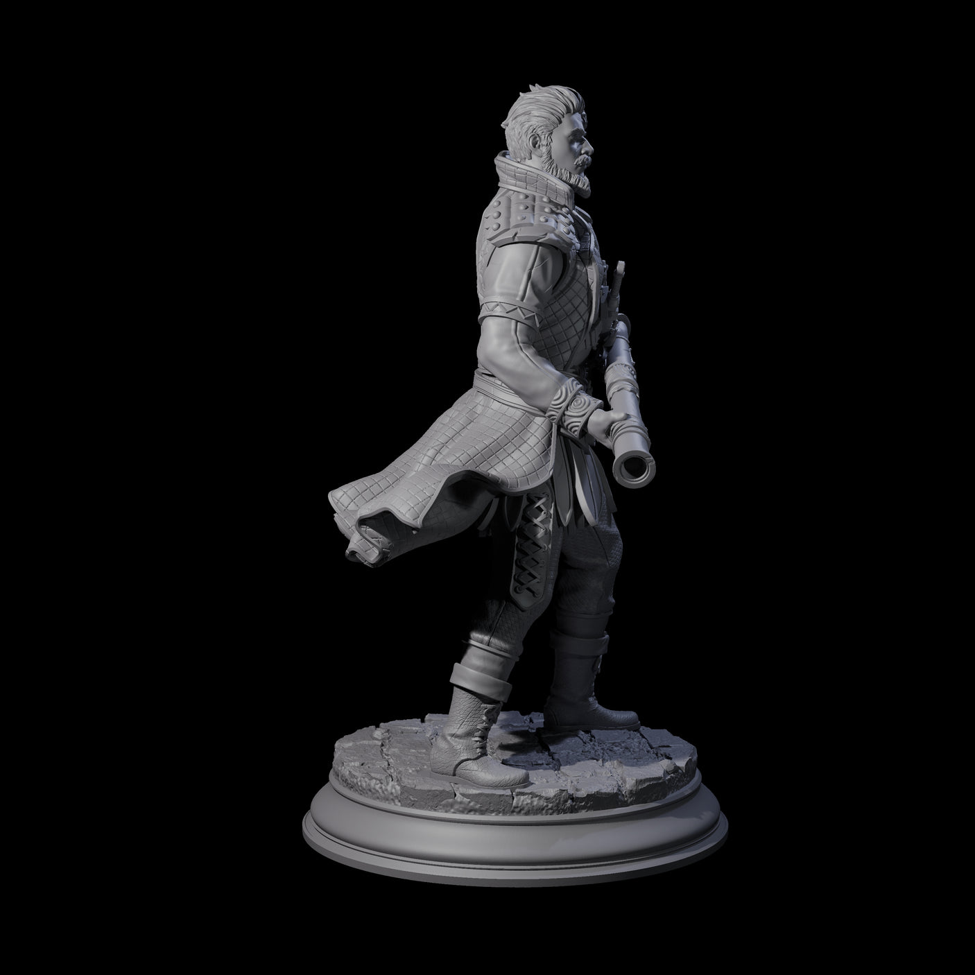 Ruthless Human Criminal C Miniature for Dungeons and Dragons, Pathfinder or other TTRPGs