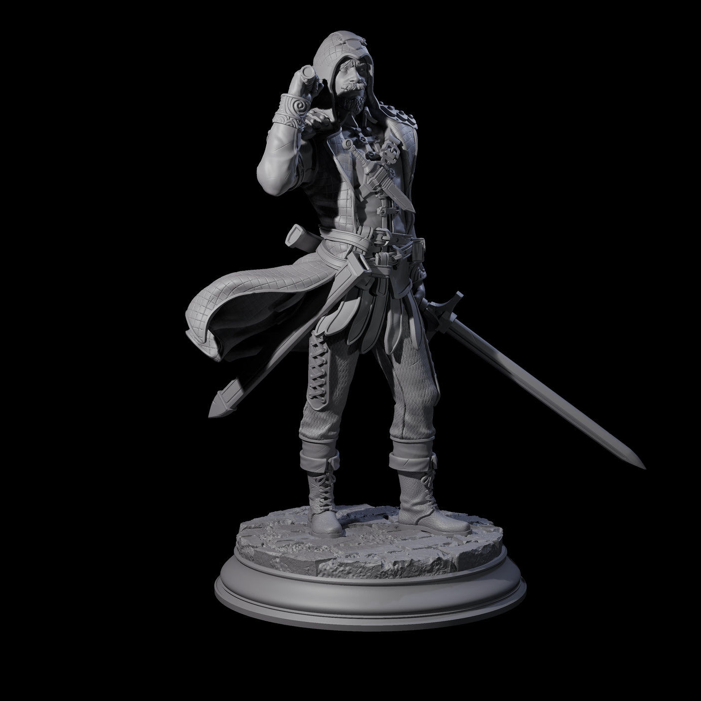 Ruthless Human Criminals Miniature for Dungeons and Dragons, Pathfinder or other TTRPGs