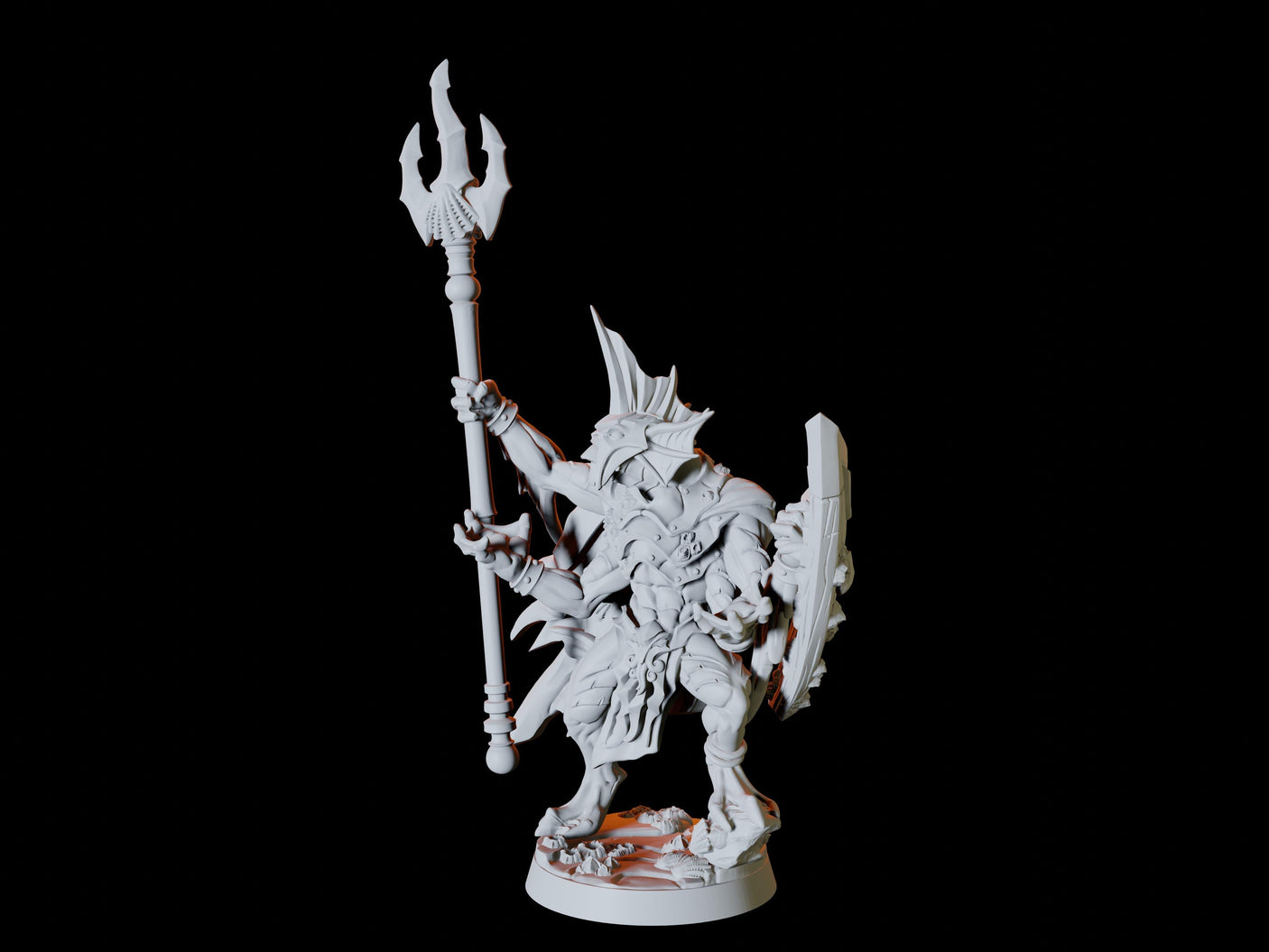 Sahuagin King Miniature for Dungeons and Dragons, Pathfinder or other TTRPGs