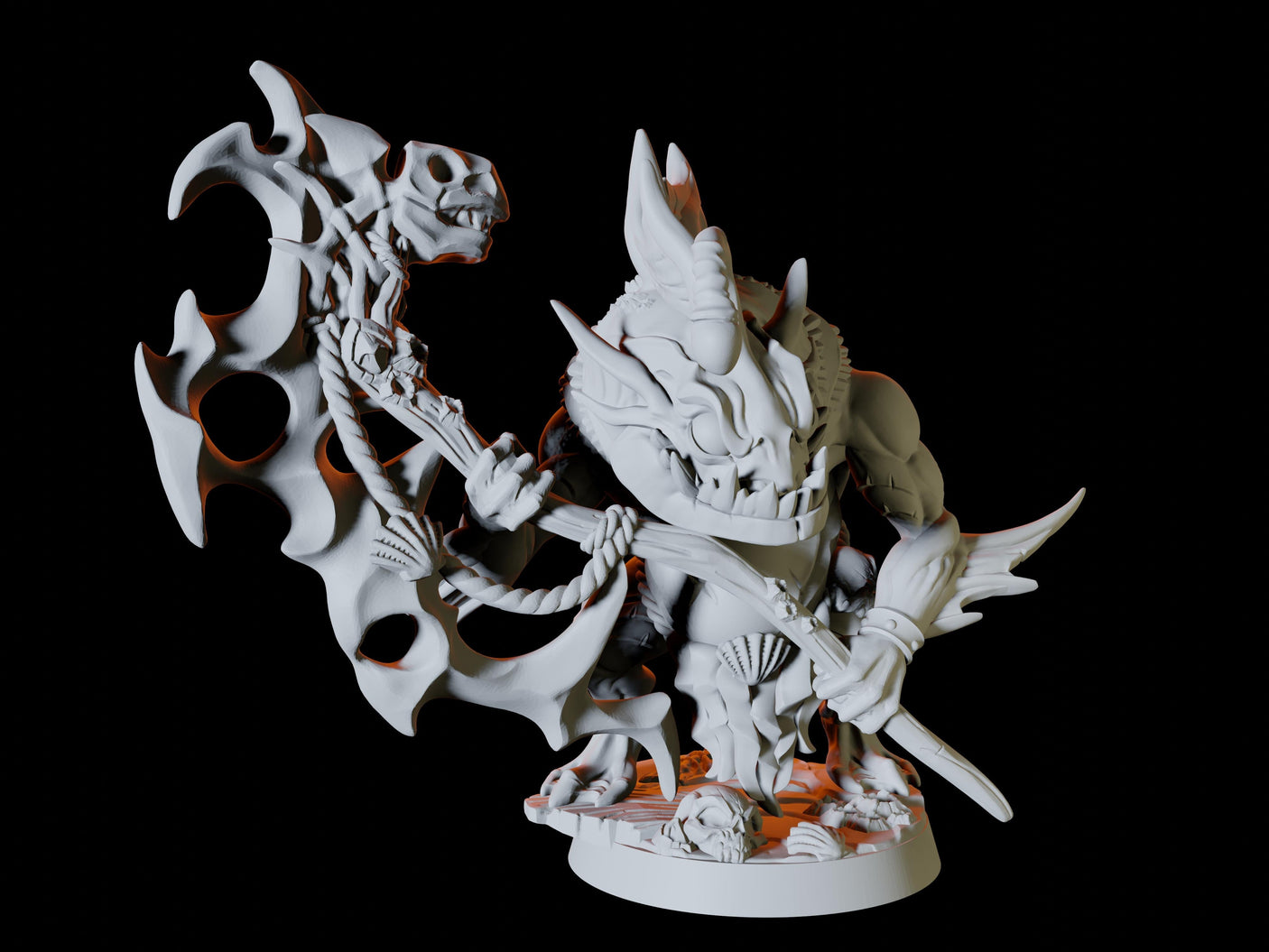 Sahuagin Wizard Miniature for Dungeons and Dragons, Pathfinder or other TTRPGs