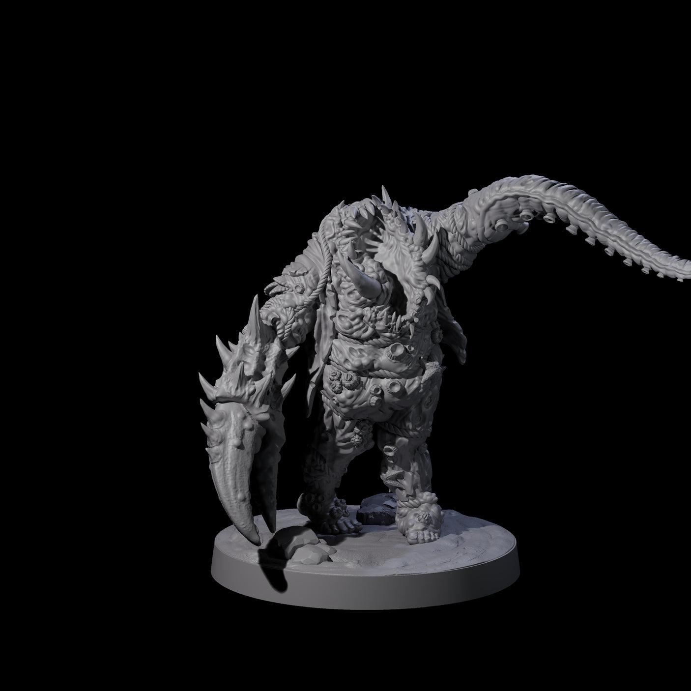 Salty Abyssal Spawn A Miniature for Dungeons and Dragons, Pathfinder or other TTRPGs