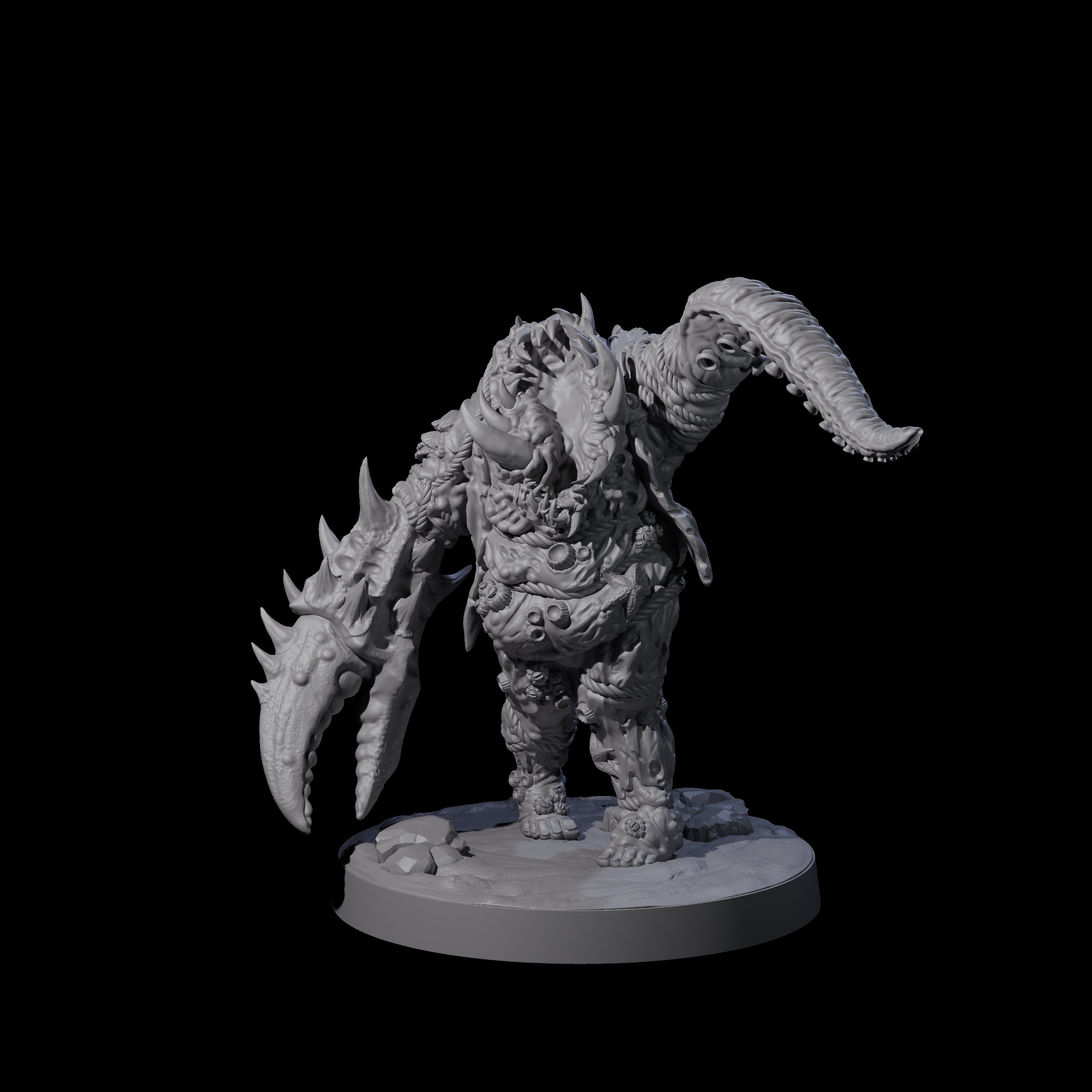 Salty Abyssal Spawn A Miniature for Dungeons and Dragons, Pathfinder or other TTRPGs