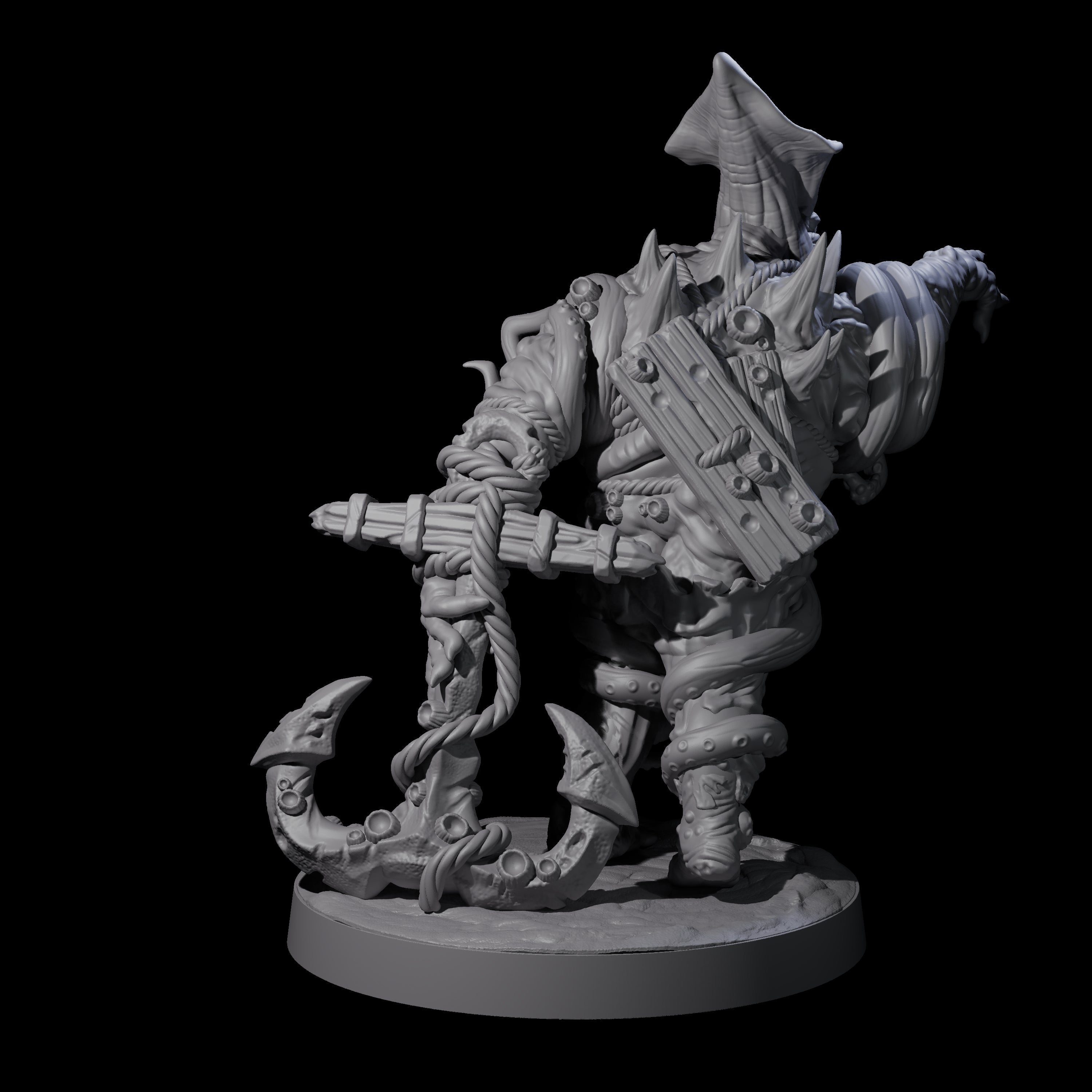 Salty Abyssal Spawn B Miniature for Dungeons and Dragons, Pathfinder or other TTRPGs