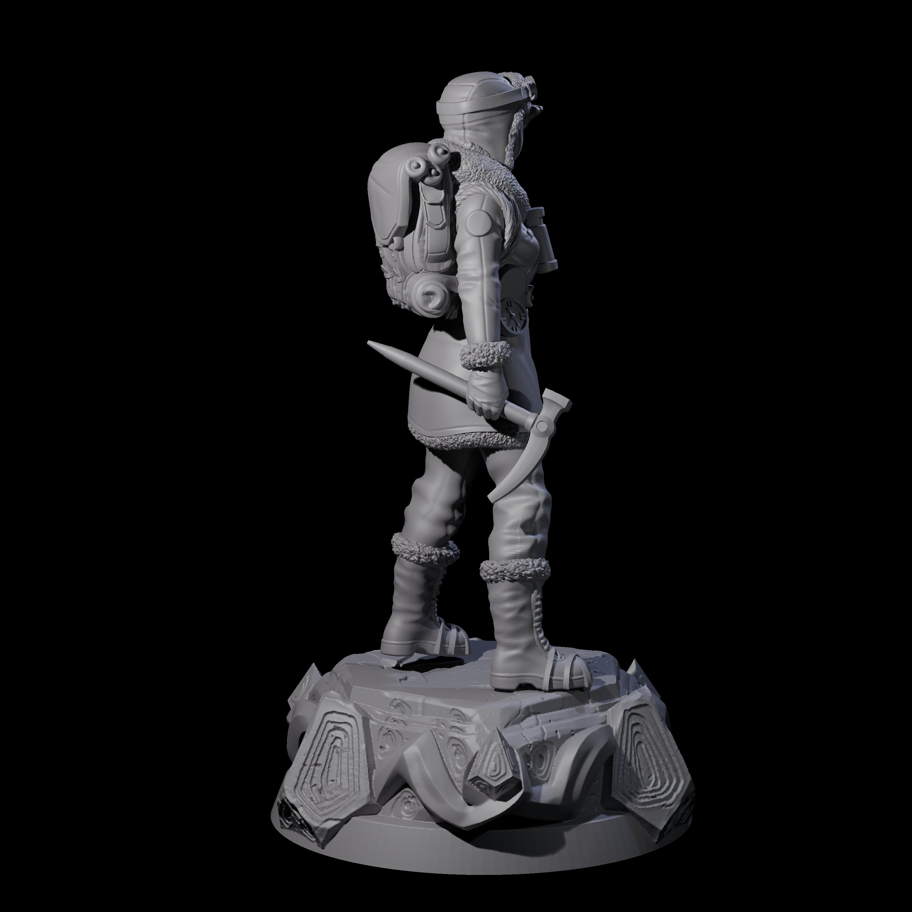 Saluting Human Pilot Miniature for Dungeons and Dragons, Pathfinder or other TTRPGs