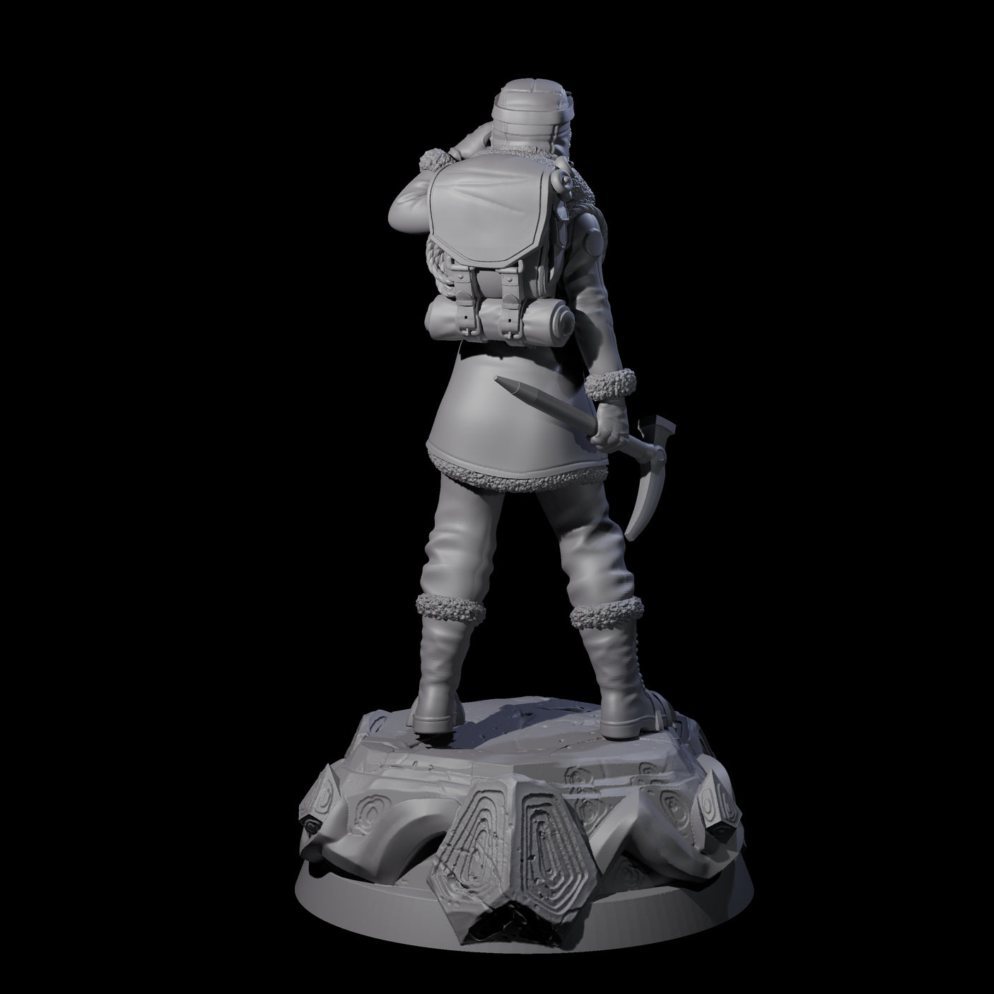 Saluting Human Pilot Miniature for Dungeons and Dragons, Pathfinder or other TTRPGs