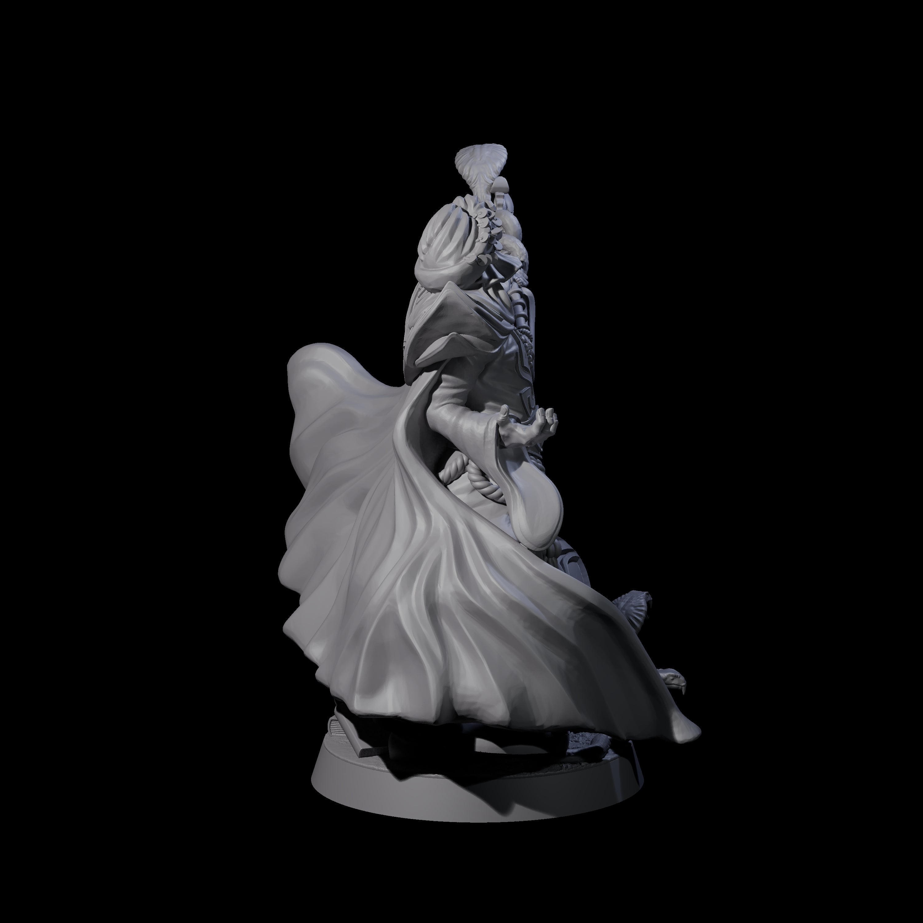Sand Staff Court Magician Miniature for Dungeons and Dragons, Pathfinder or other TTRPGs