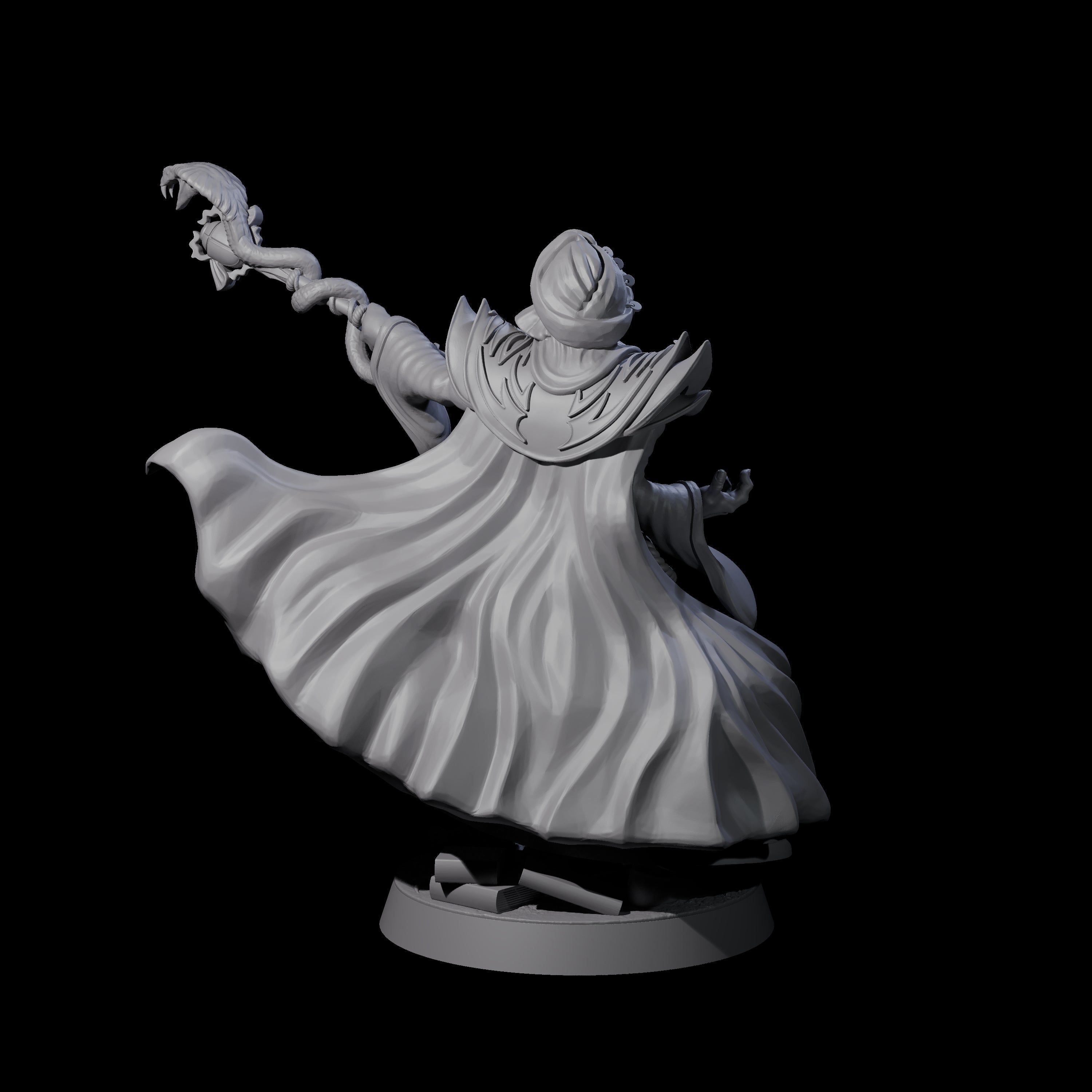 Sand Staff Court Magician Miniature for Dungeons and Dragons, Pathfinder or other TTRPGs