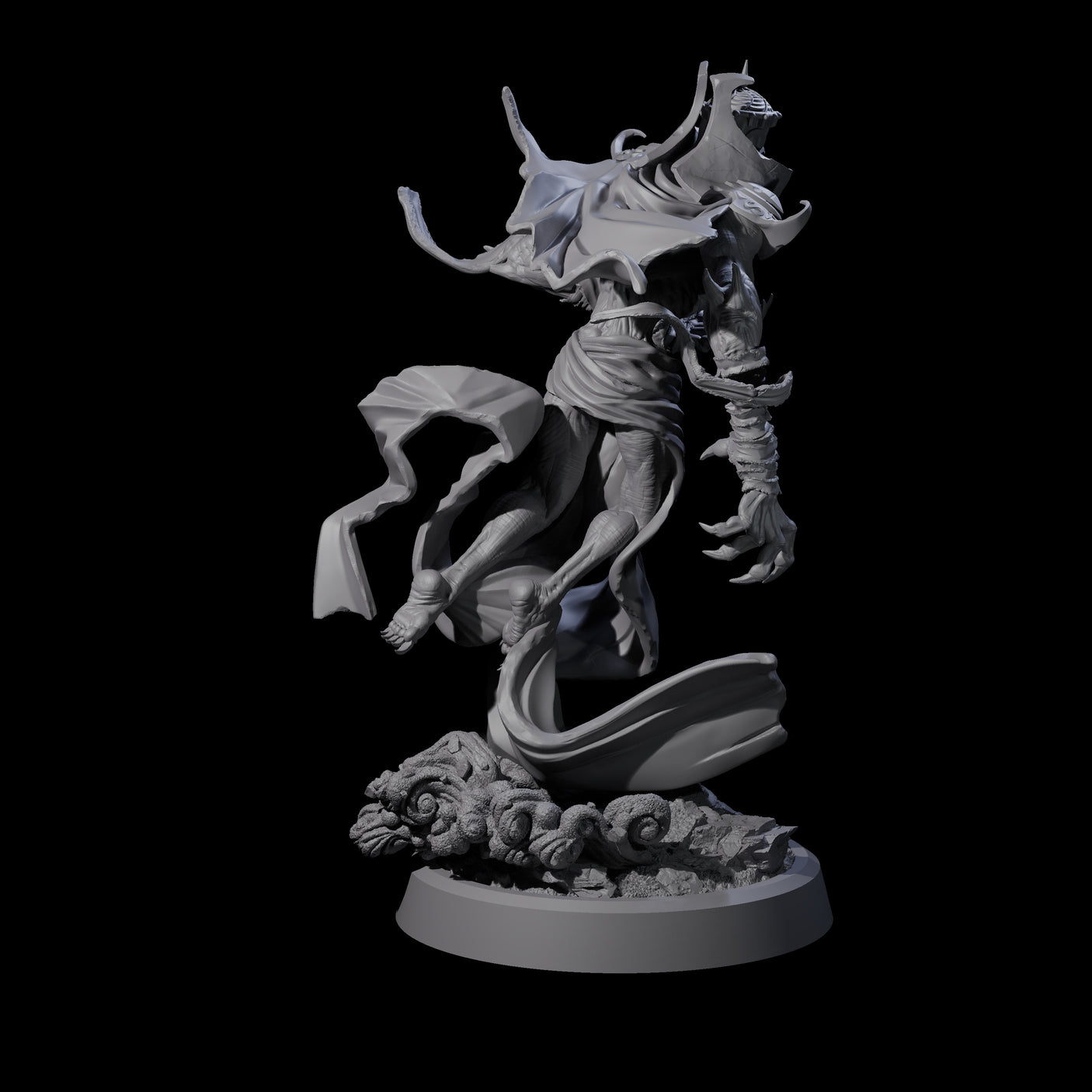 Sandy Wraith Lord D Miniature for Dungeons and Dragons, Pathfinder or other TTRPGs