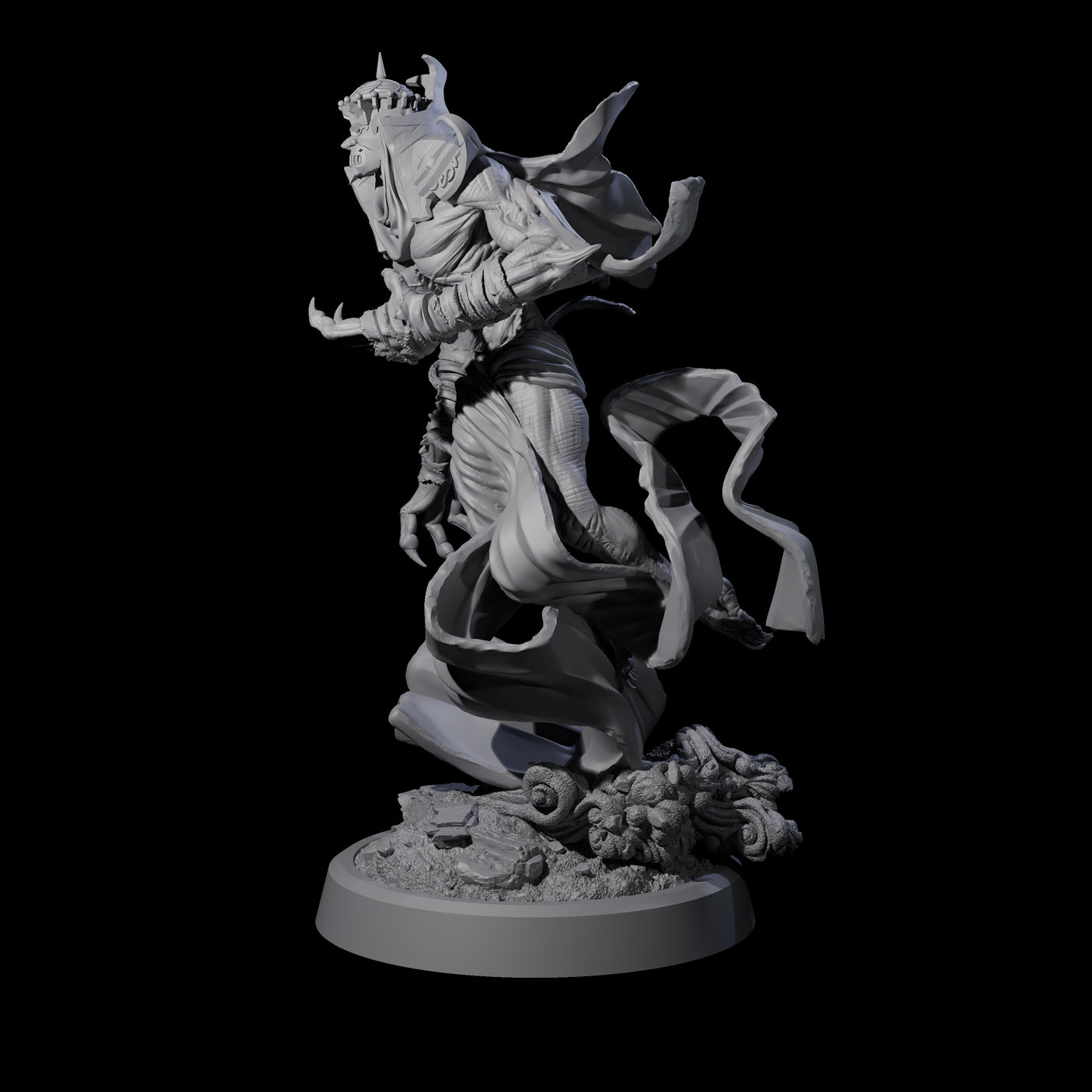 Sandy Wraith Lord D Miniature for Dungeons and Dragons, Pathfinder or other TTRPGs
