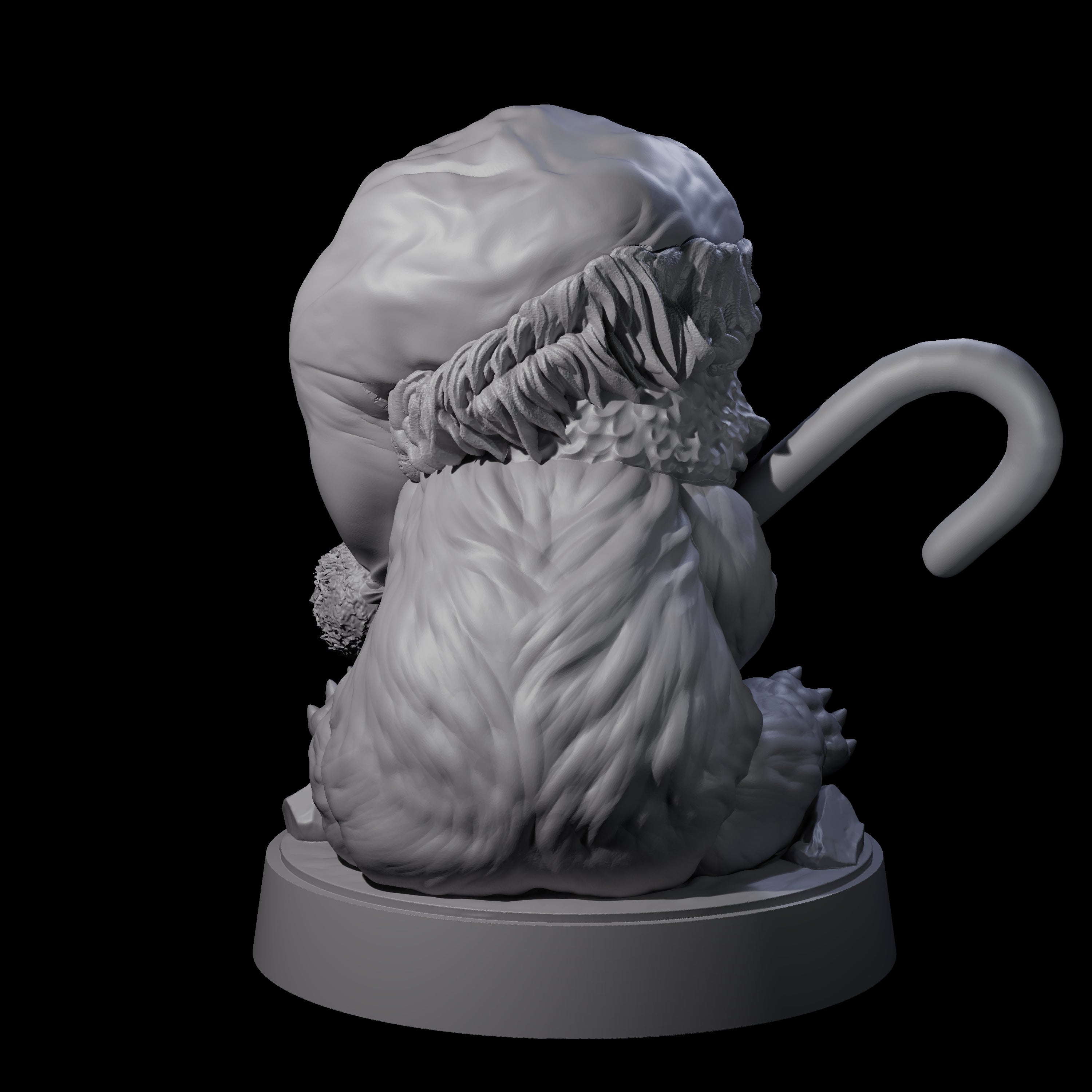 Santas Owlbear Cub Miniature for Dungeons and Dragons, Pathfinder or other TTRPGs