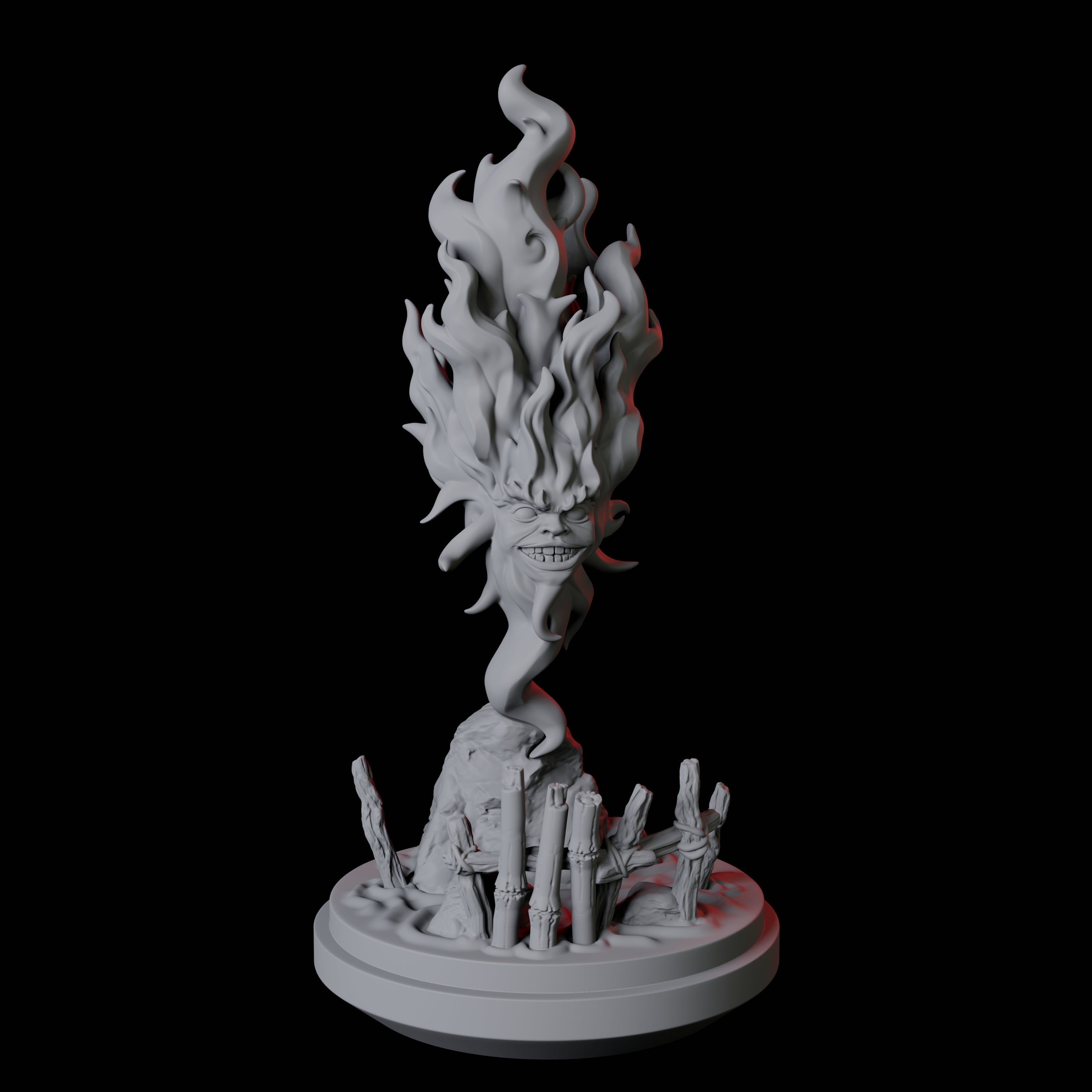 Santelmo, Flameskull Miniature for Dungeons and Dragons, Pathfinder or other TTRPGs