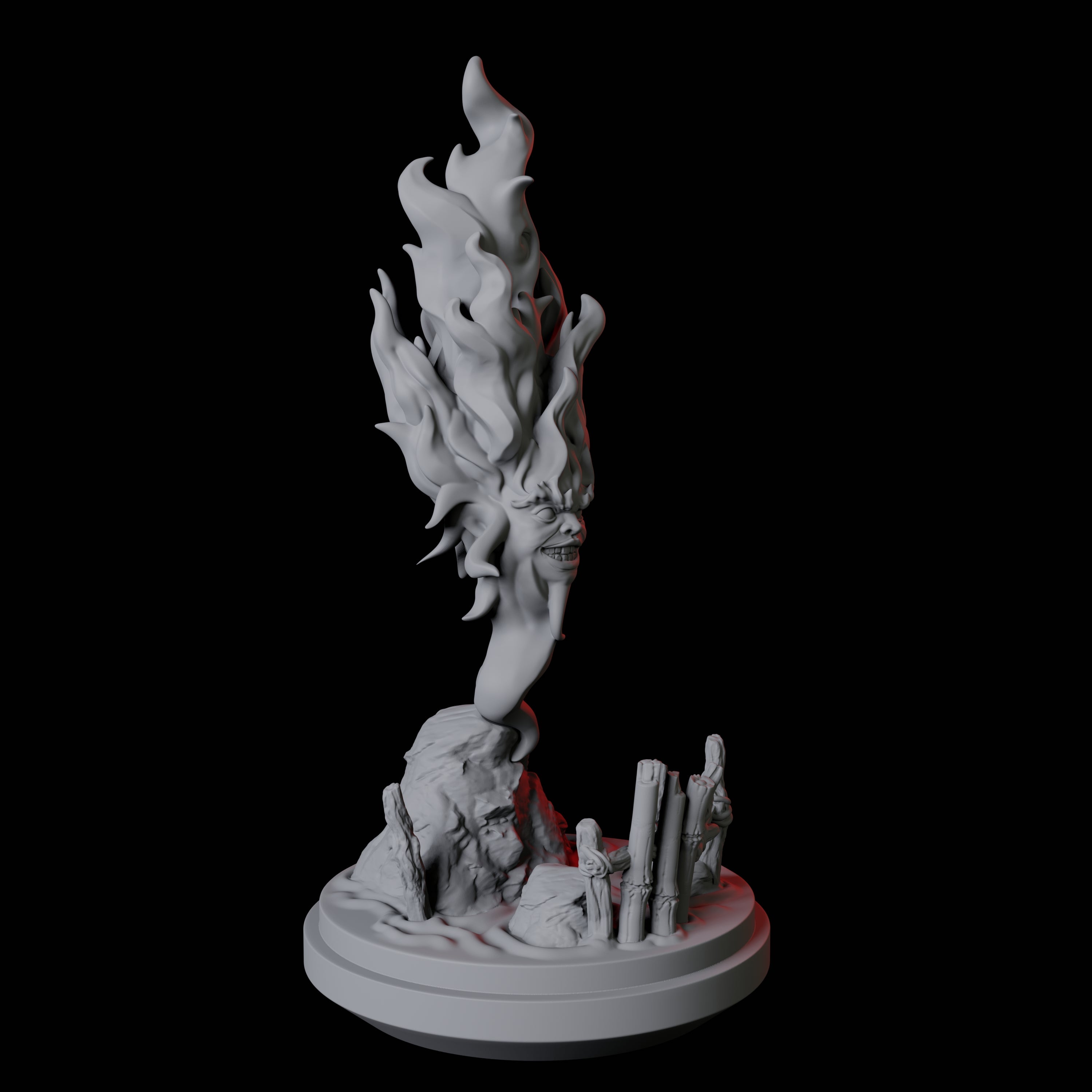Santelmo, Flameskull Miniature for Dungeons and Dragons, Pathfinder or other TTRPGs