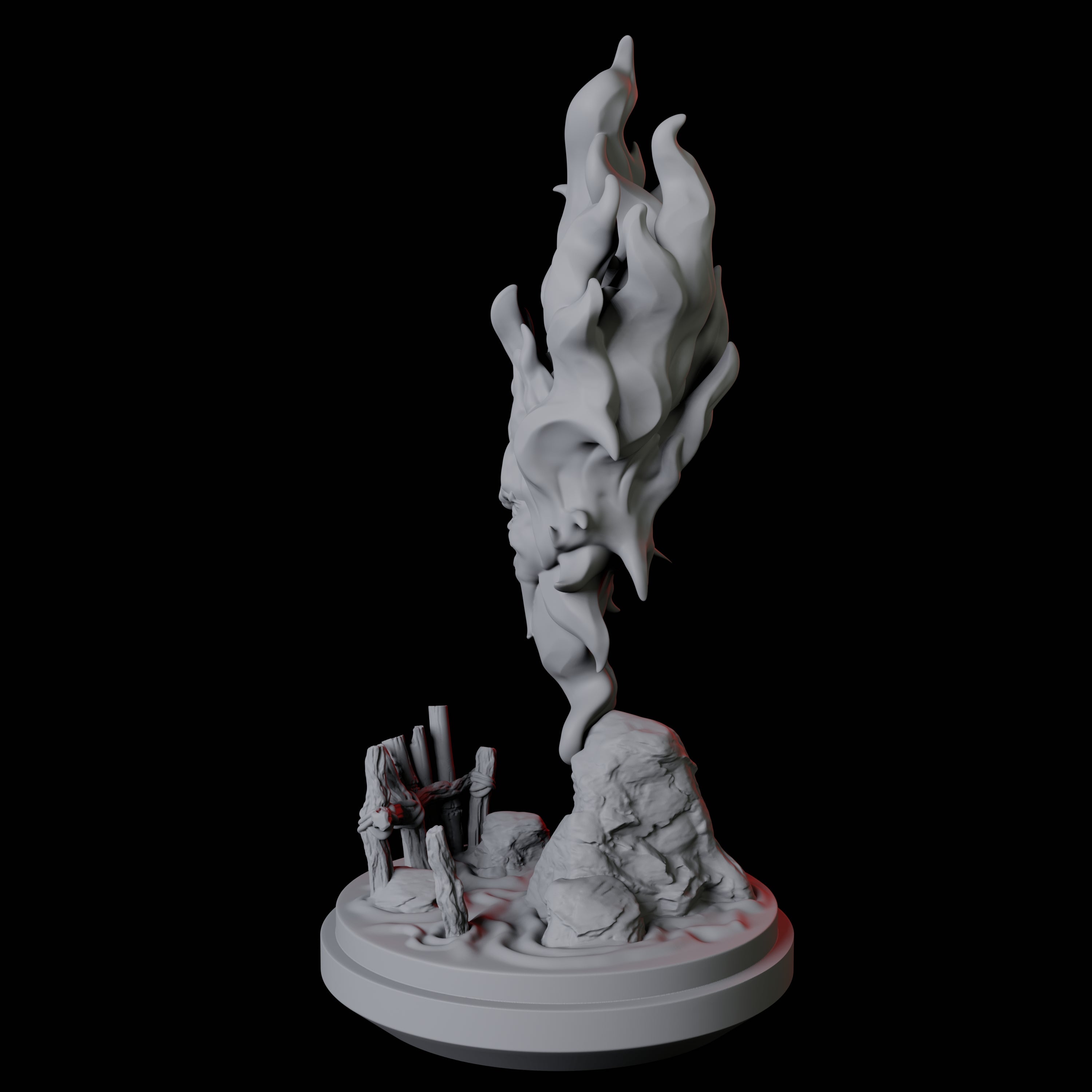 Santelmo, Flameskull Miniature for Dungeons and Dragons, Pathfinder or other TTRPGs