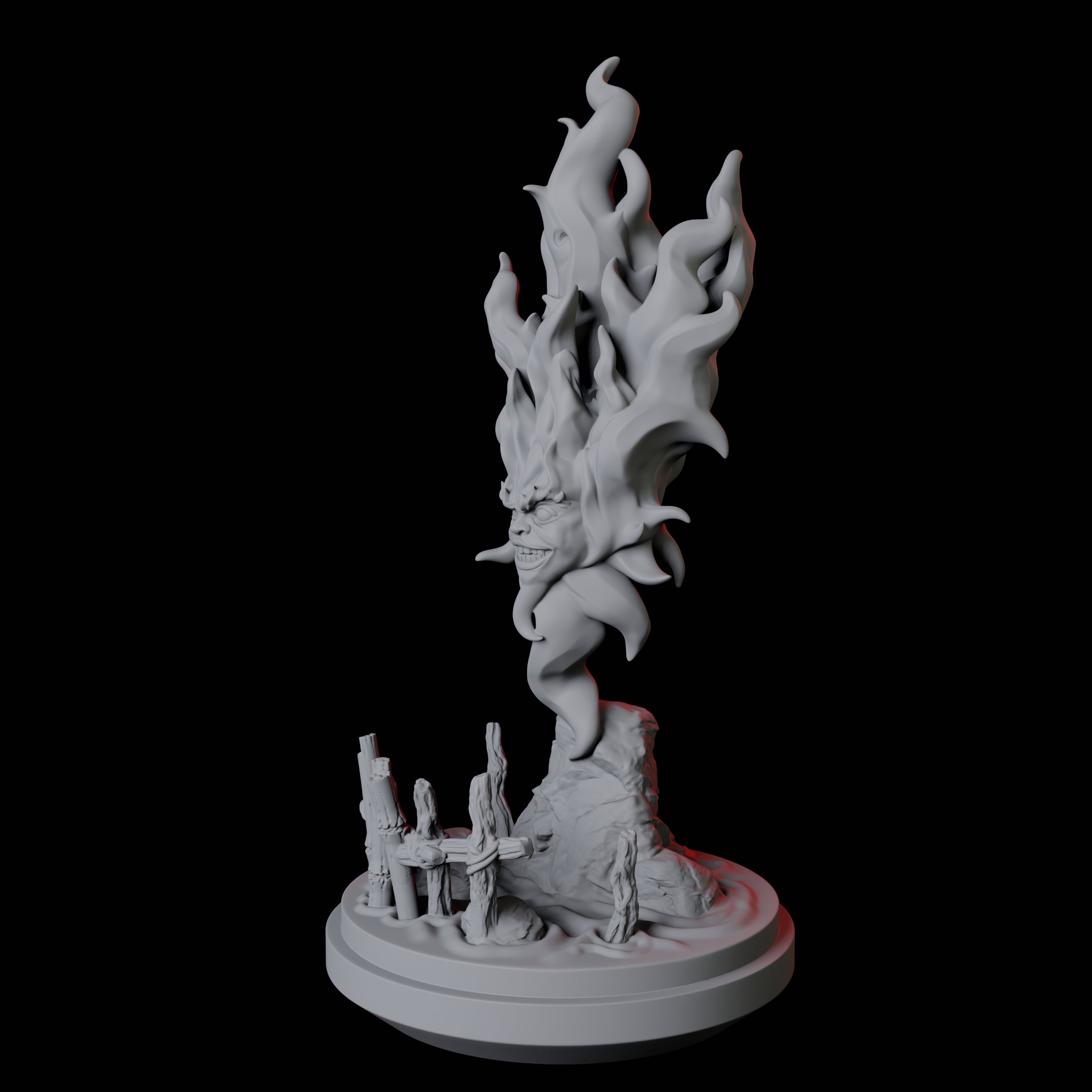 Santelmo, Flameskull Miniature for Dungeons and Dragons, Pathfinder or other TTRPGs