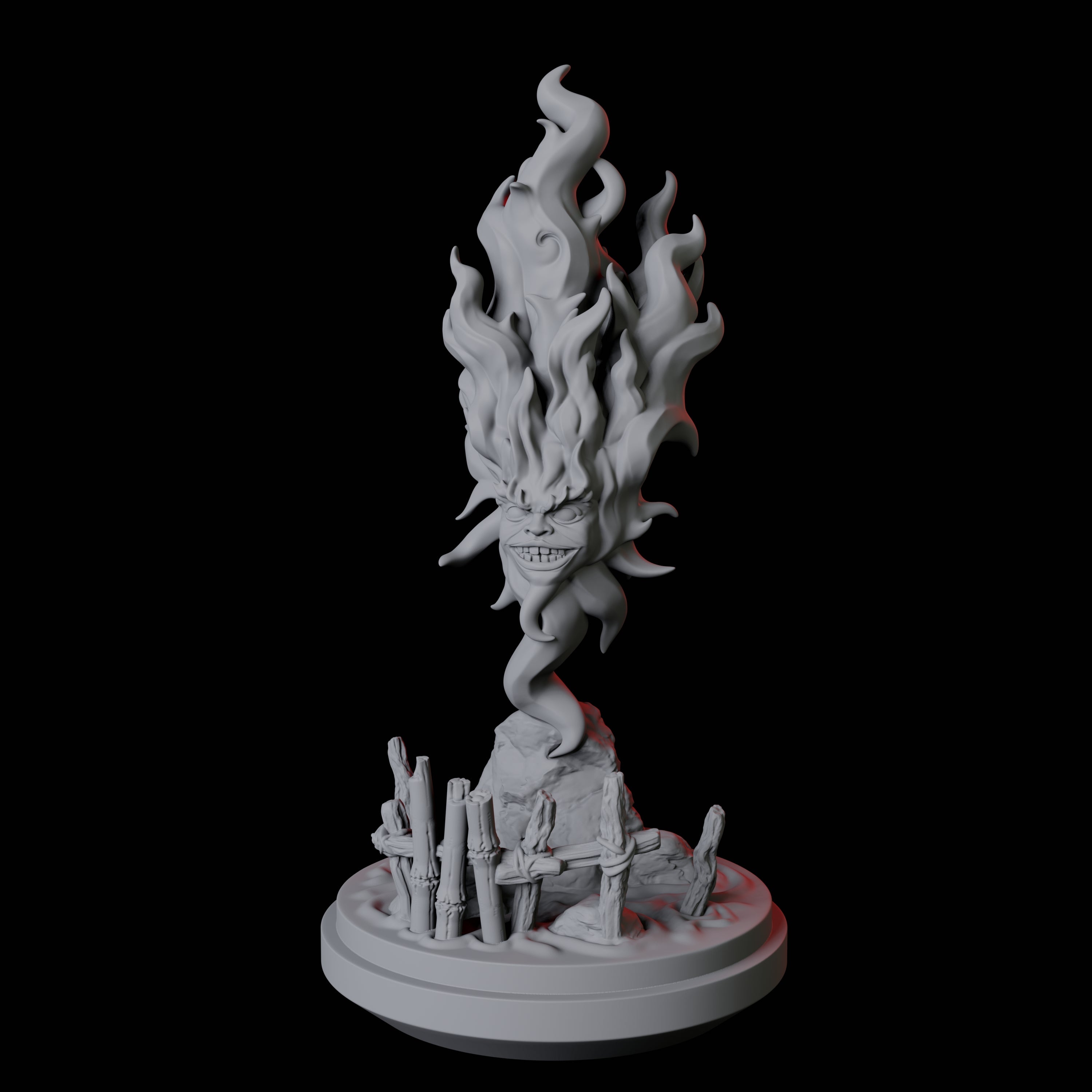 Santelmo, Flameskull Miniature for Dungeons and Dragons, Pathfinder or other TTRPGs