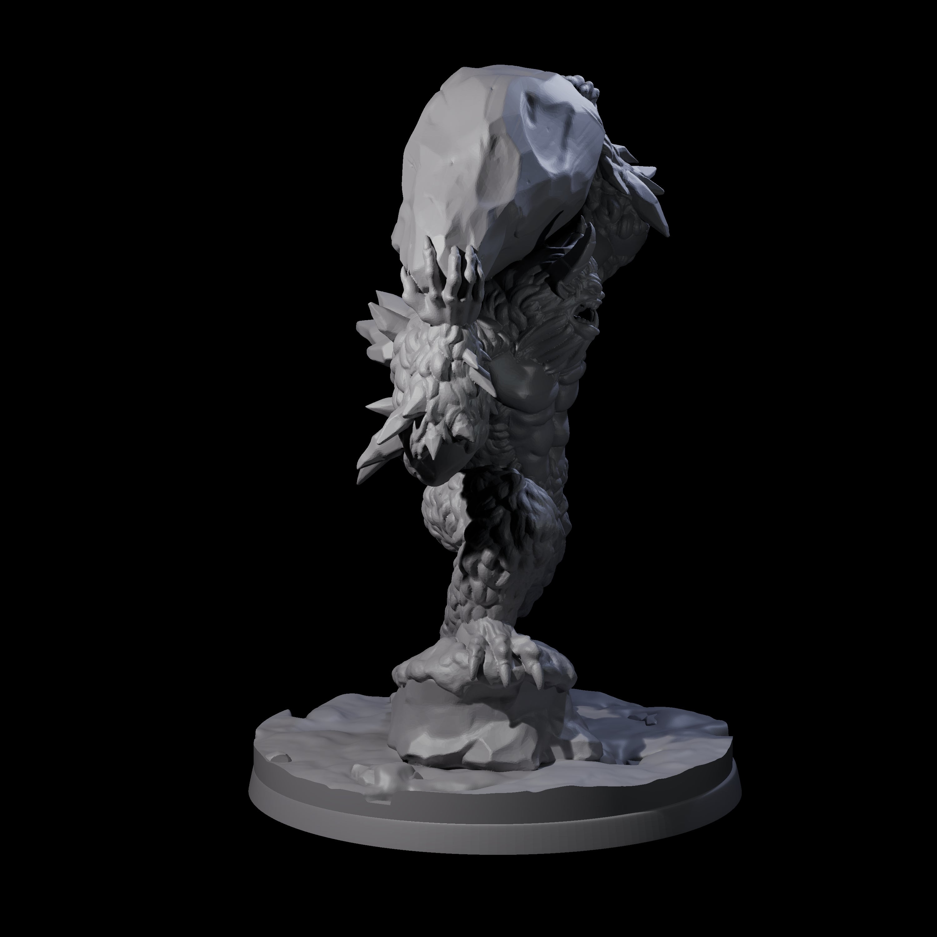 Savage Demonic Yeti Miniature for Dungeons and Dragons, Pathfinder or other TTRPGs