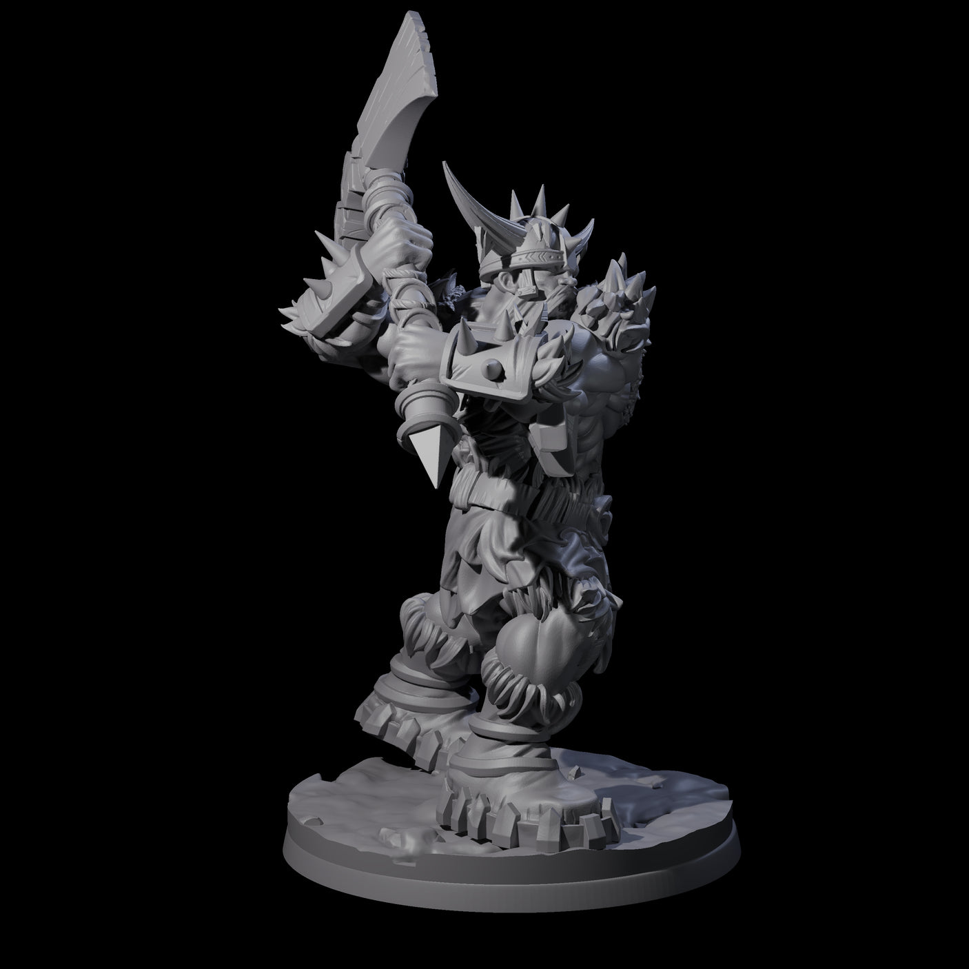 Savage Frost Giant Warrior Miniature for Dungeons and Dragons, Pathfinder or other TTRPGs