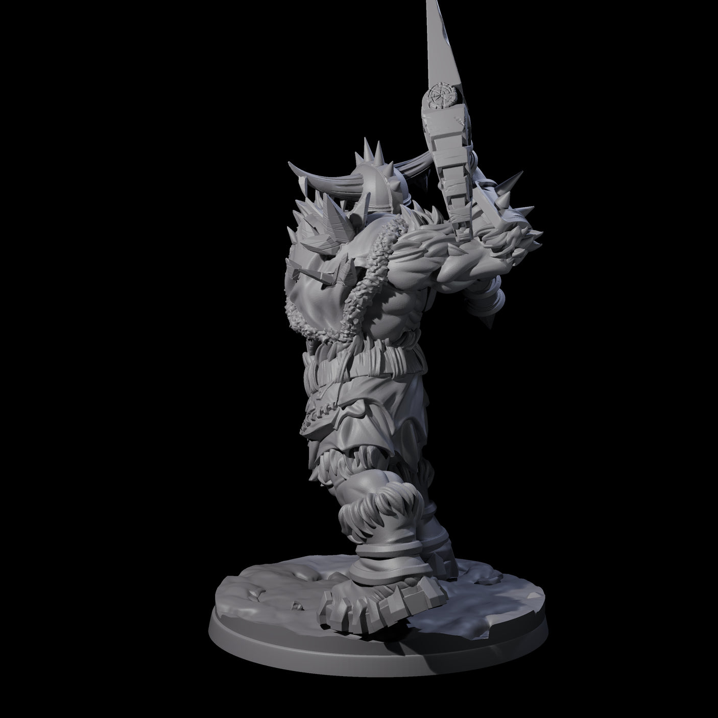 Savage Frost Giant Warrior Miniature for Dungeons and Dragons, Pathfinder or other TTRPGs
