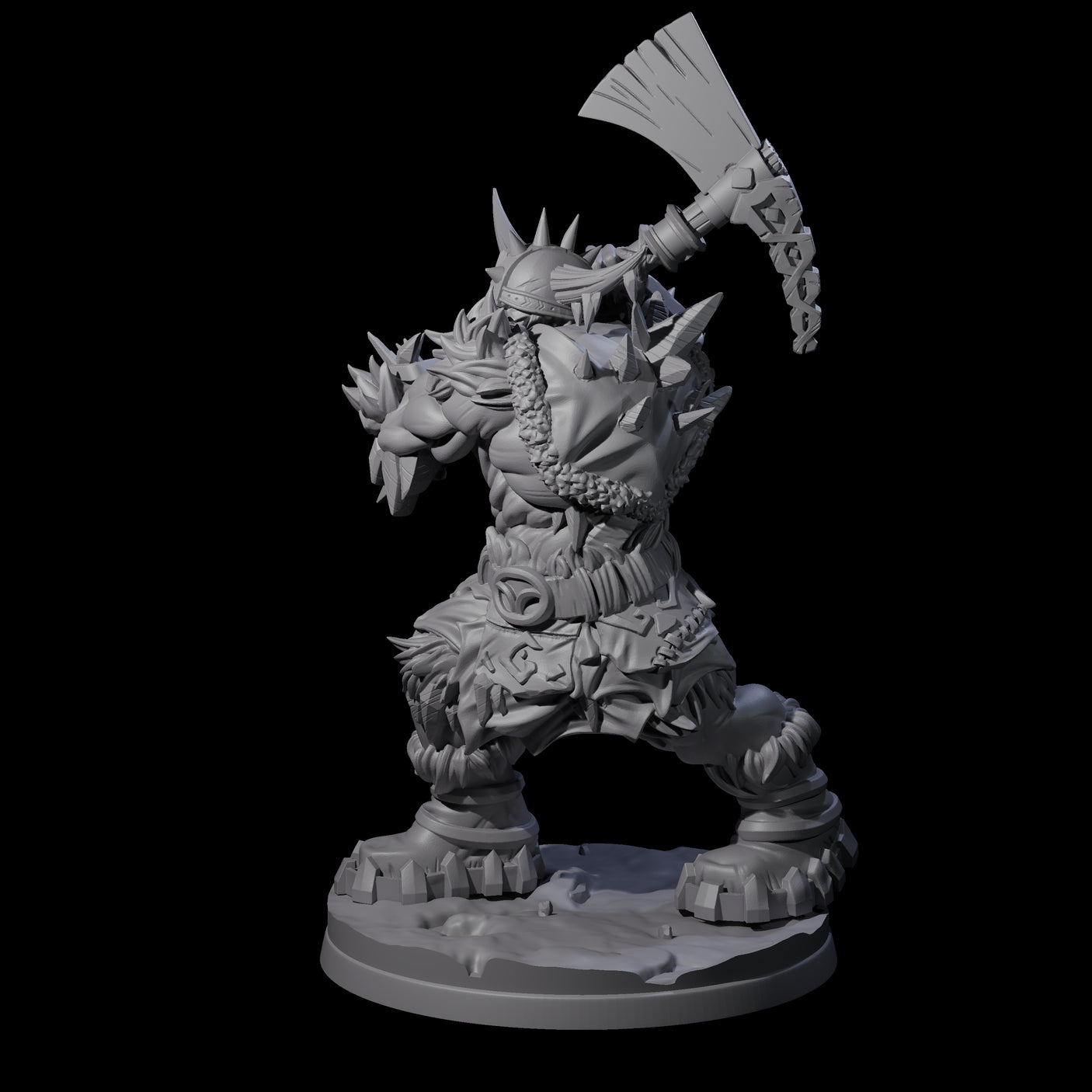 Savage Frost Giant Warrior Miniature for Dungeons and Dragons, Pathfinder or other TTRPGs