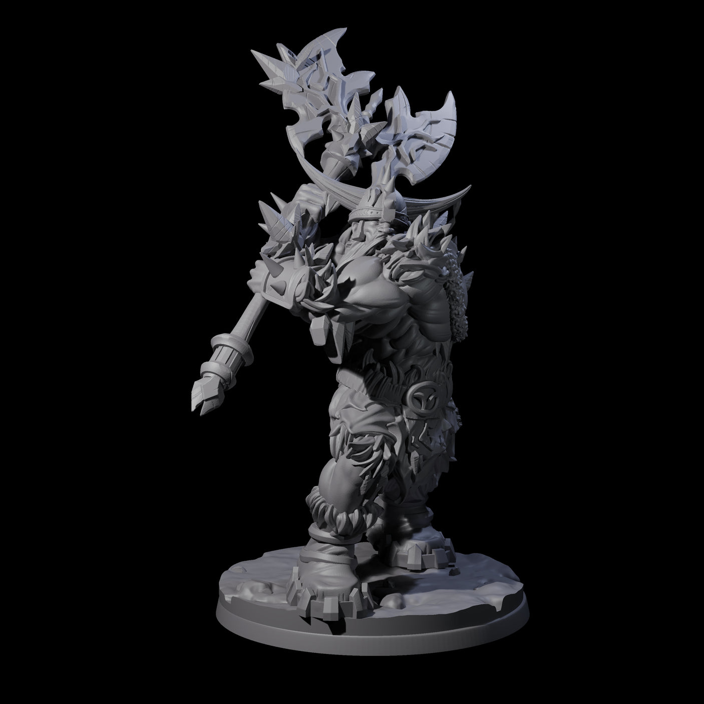Savage Frost Giant Warrior Miniature for Dungeons and Dragons, Pathfinder or other TTRPGs