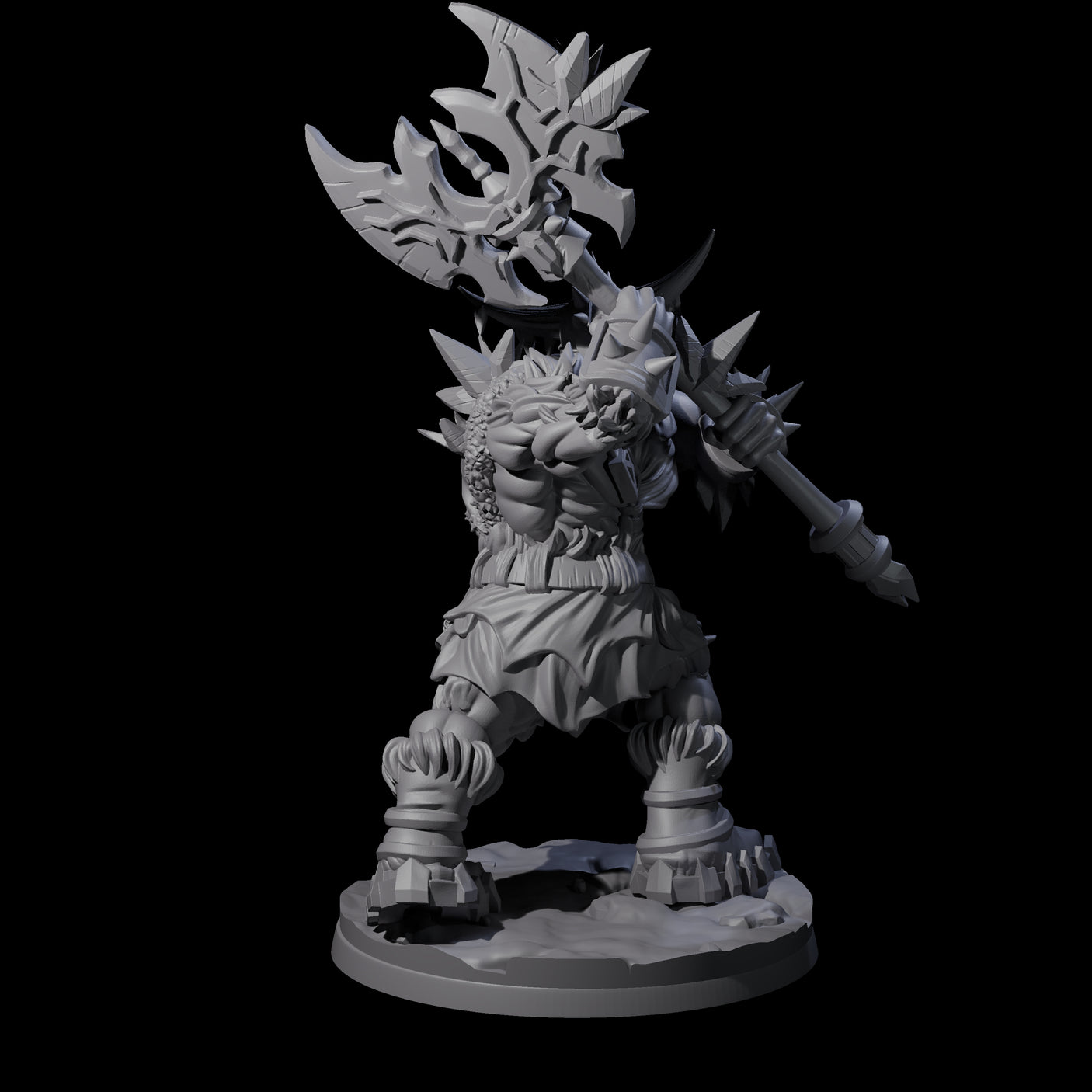 Savage Frost Giant Warrior Miniature for Dungeons and Dragons, Pathfinder or other TTRPGs