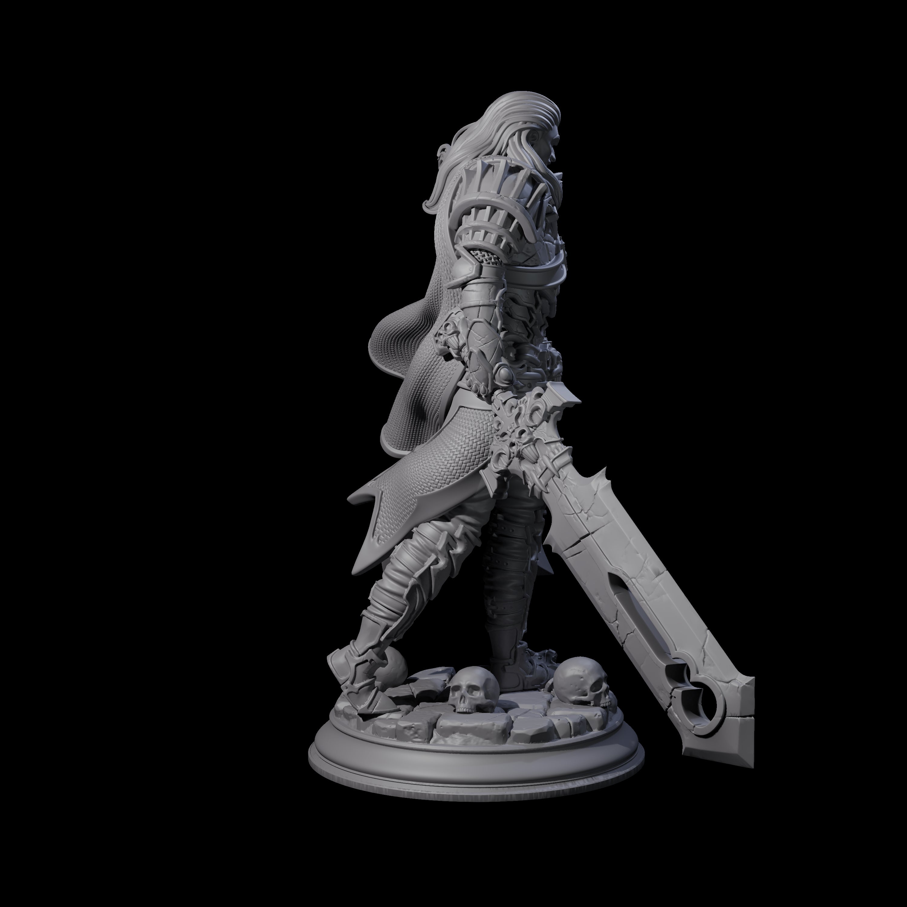 Savage Master Vampire Fighter Miniature for Dungeons and Dragons, Pathfinder or other TTRPGs
