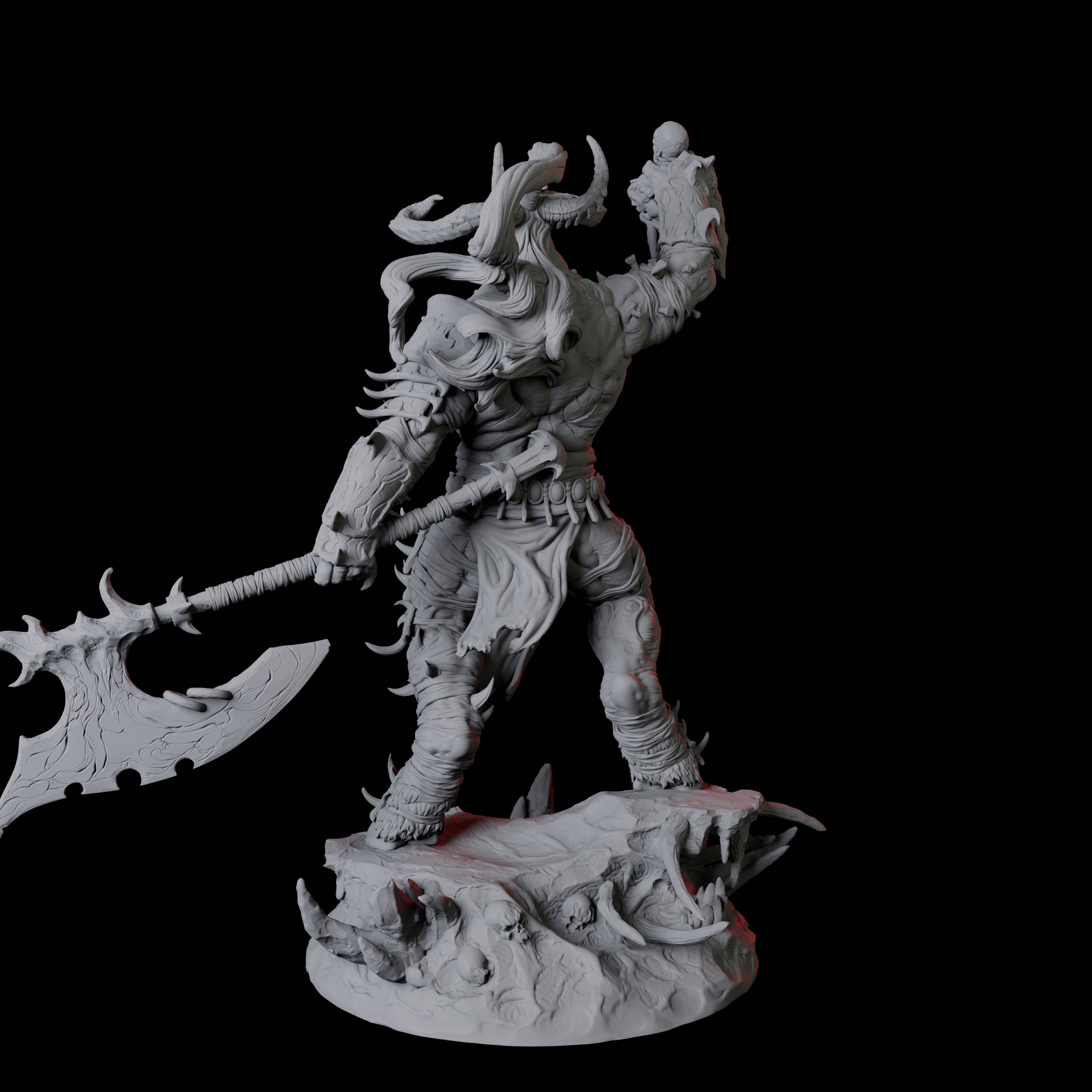 Savage Roru Demon B Miniature for Dungeons and Dragons, Pathfinder or other TTRPGs