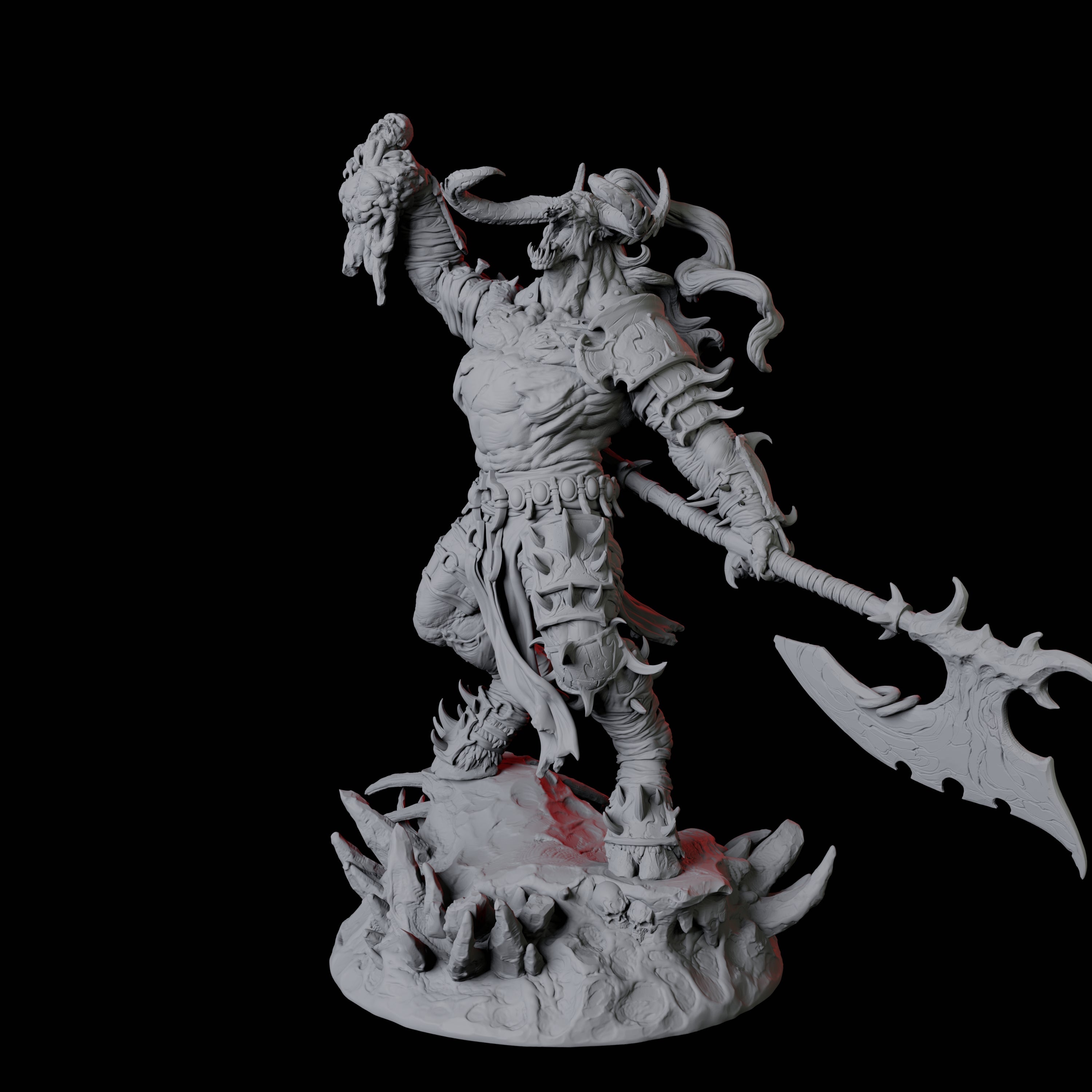 Savage Roru Demon B Miniature for Dungeons and Dragons, Pathfinder or other TTRPGs