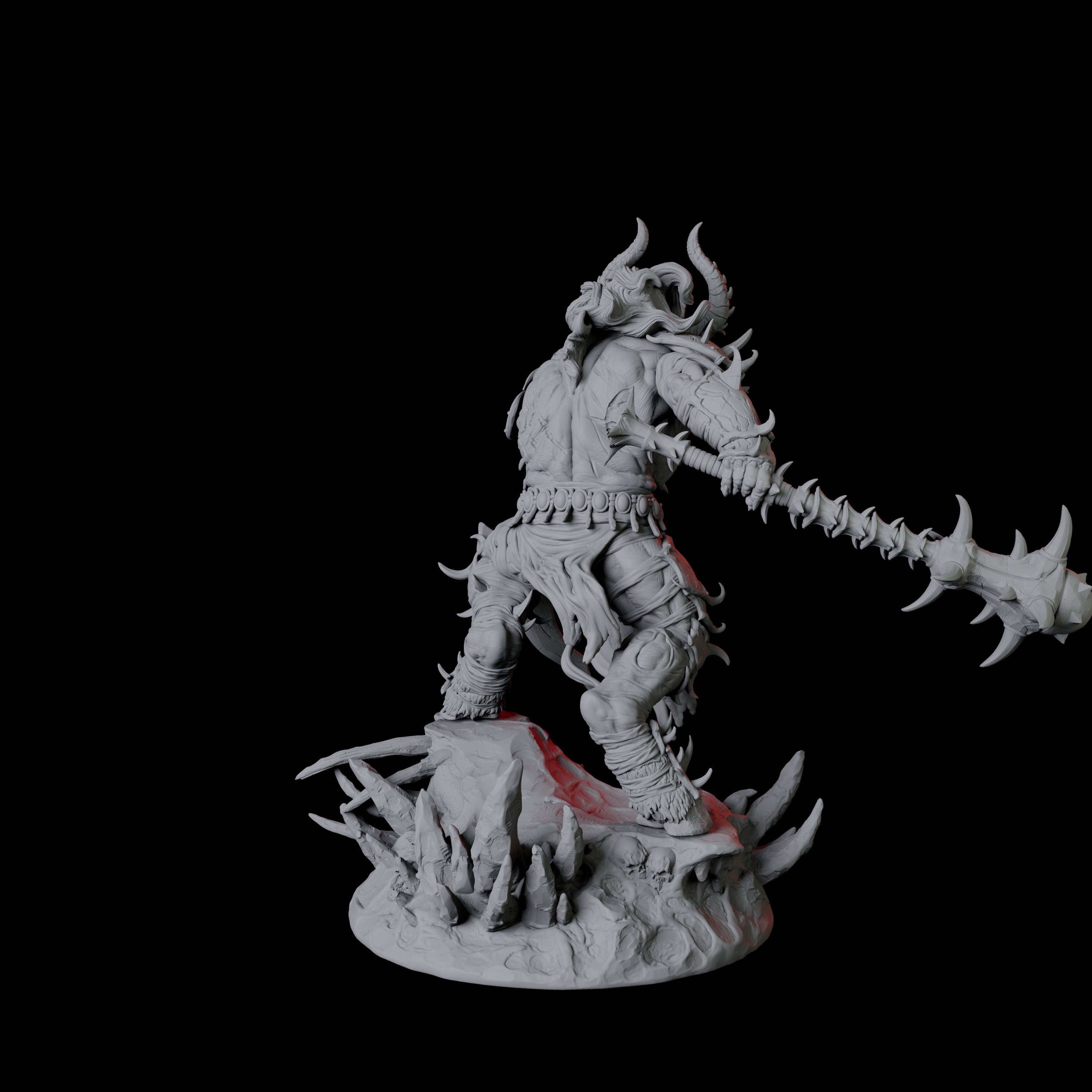Savage Roru Demon C Miniature for Dungeons and Dragons, Pathfinder or other TTRPGs