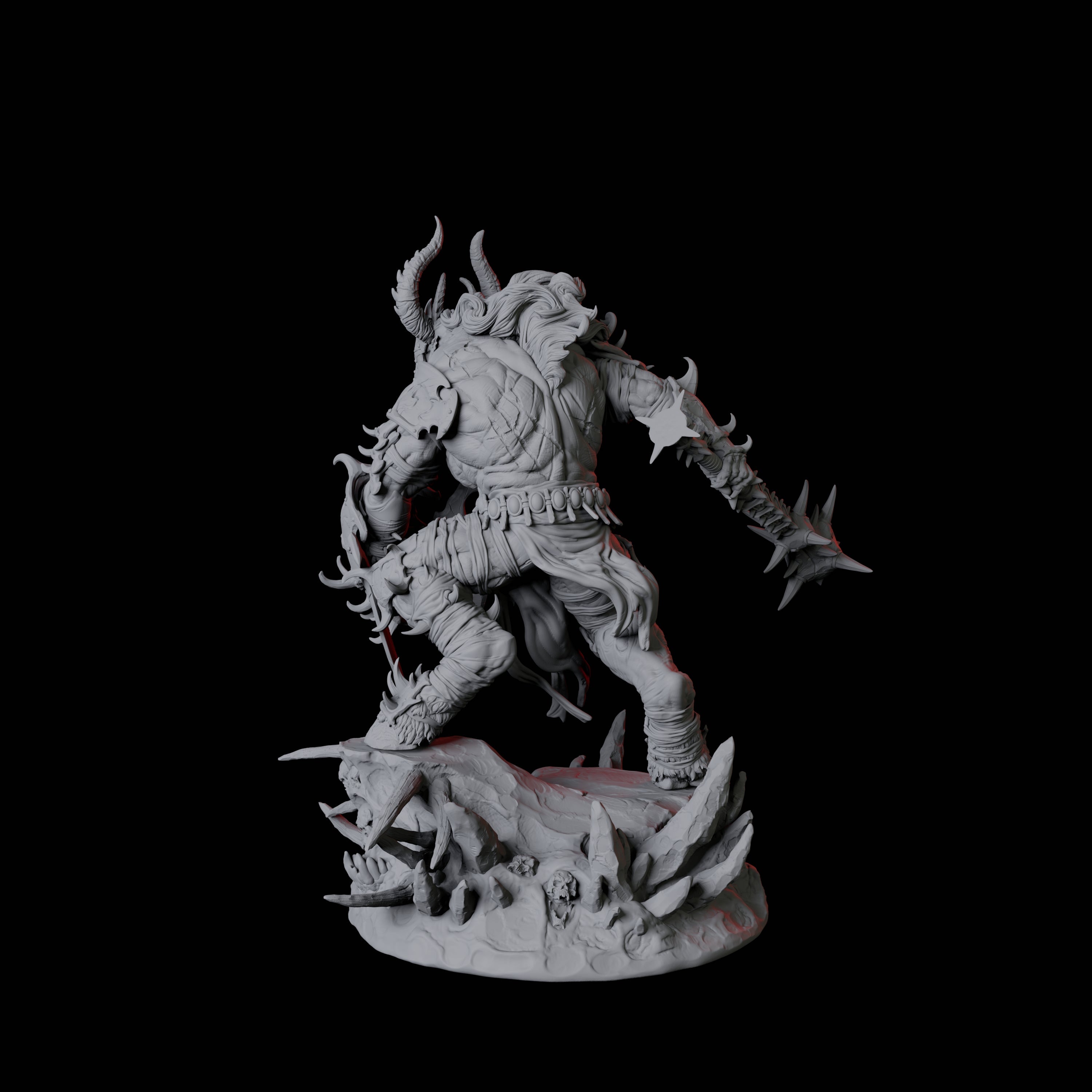 Savage Roru Demon C Miniature for Dungeons and Dragons, Pathfinder or other TTRPGs