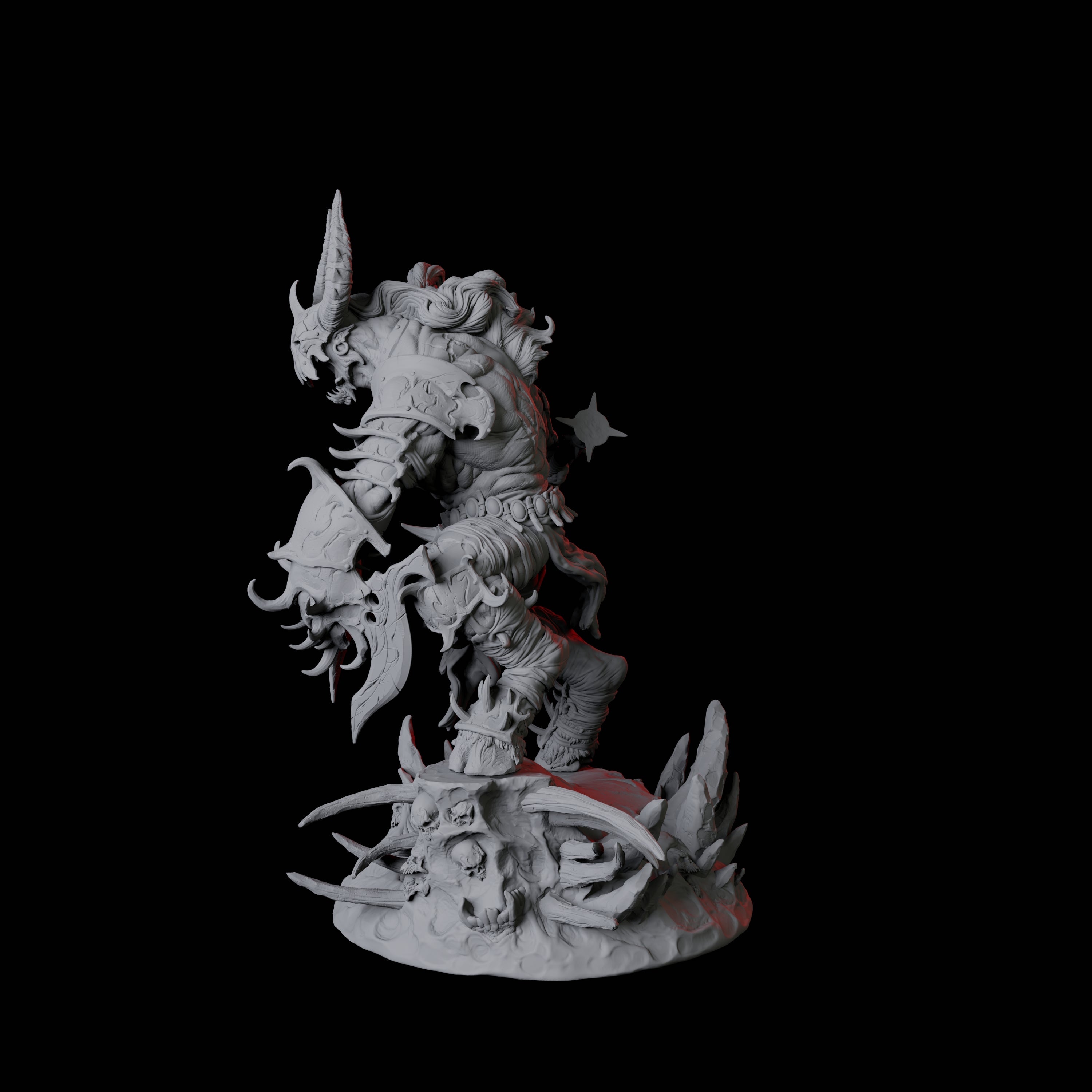 Savage Roru Demon C Miniature for Dungeons and Dragons, Pathfinder or other TTRPGs