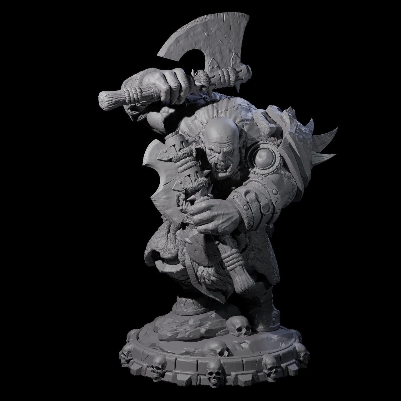 Savage Skullmarch Ogre A Miniature for Dungeons and Dragons, Pathfinder or other TTRPGs