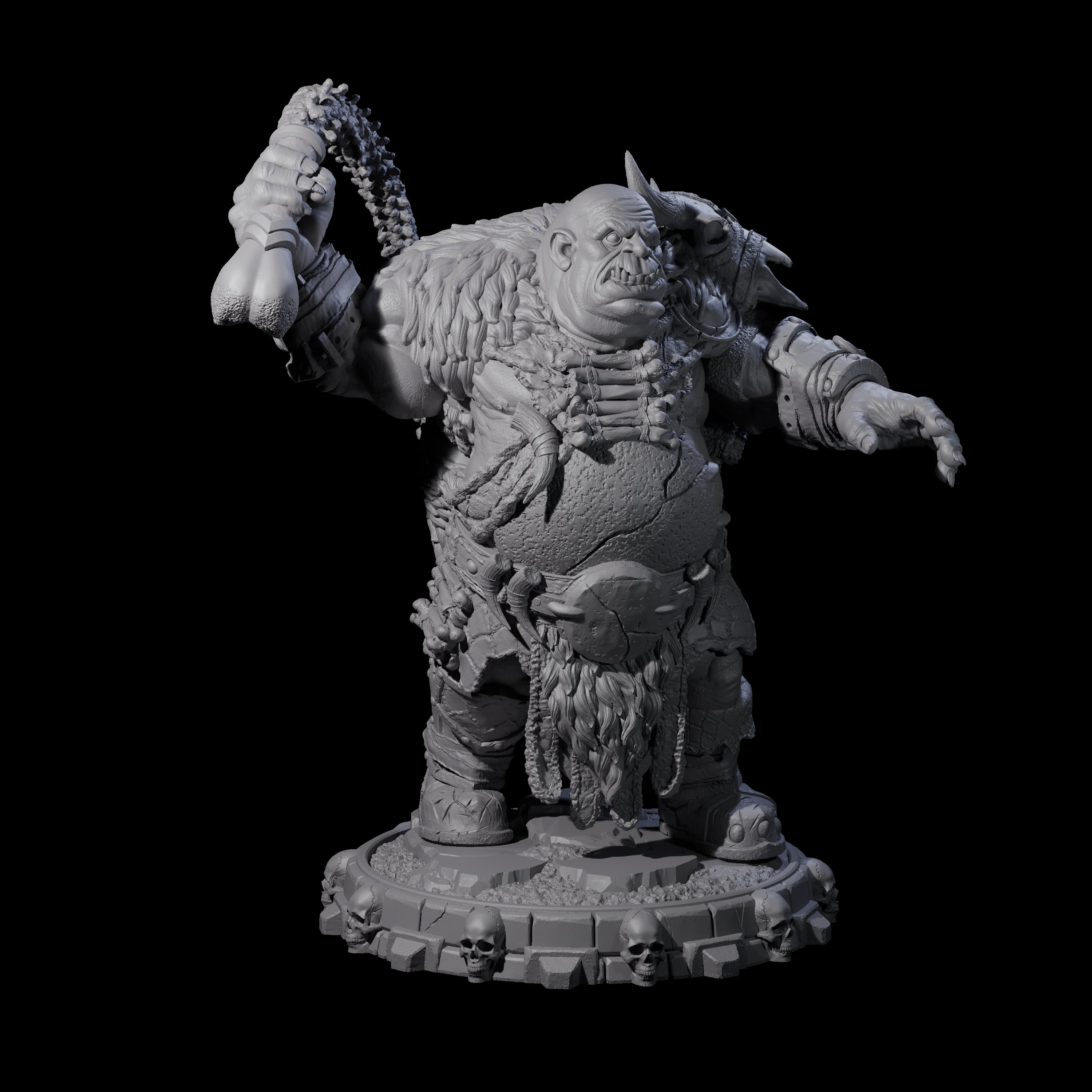 Savage Skullmarch Ogre B Miniature for Dungeons and Dragons, Pathfinder or other TTRPGs