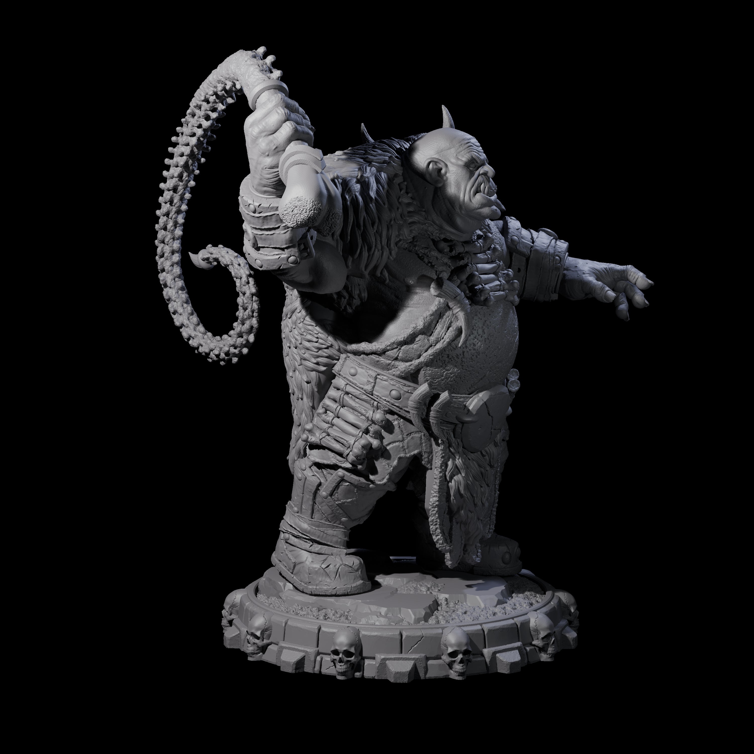 Savage Skullmarch Ogre B Miniature for Dungeons and Dragons, Pathfinder or other TTRPGs