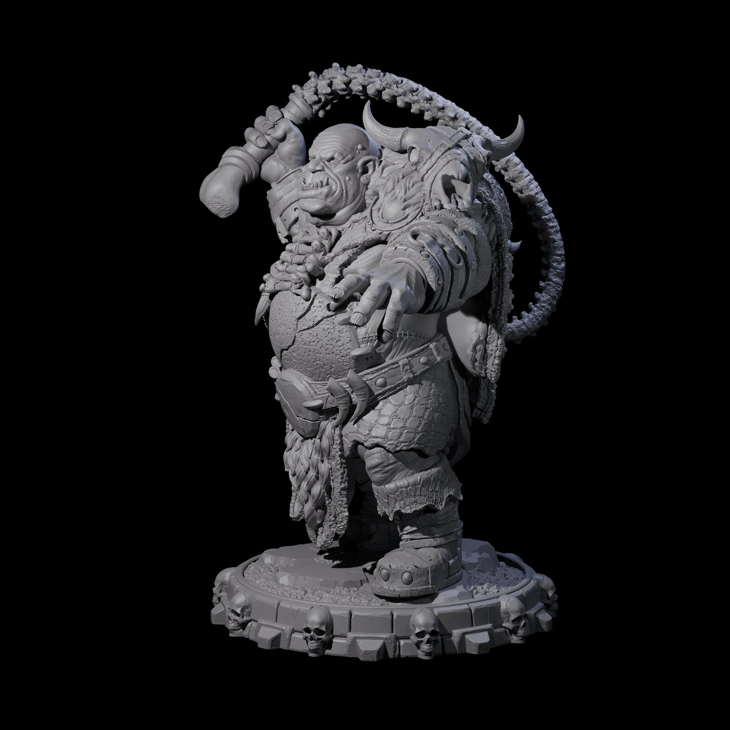 Savage Skullmarch Ogre B Miniature for Dungeons and Dragons, Pathfinder or other TTRPGs
