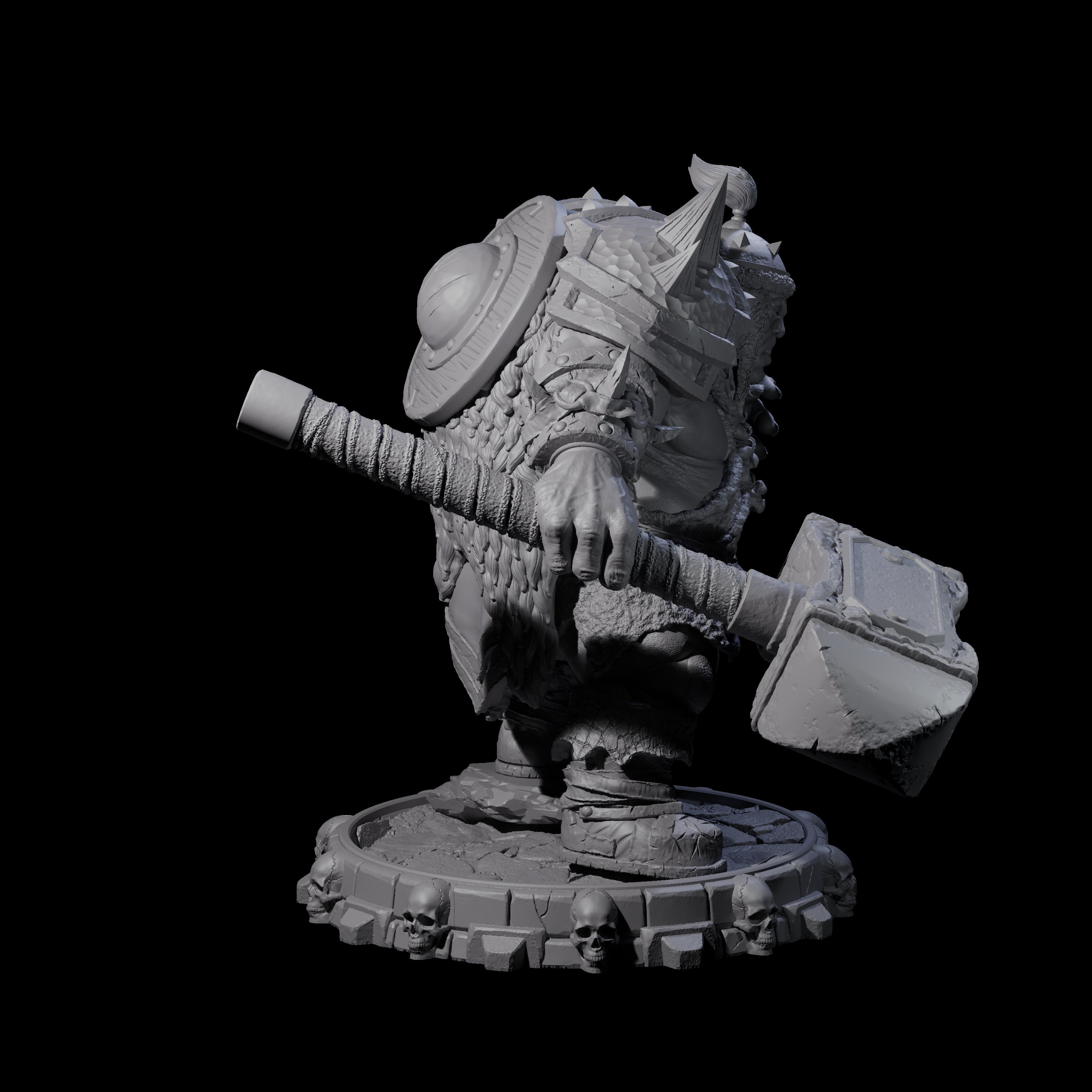 Savage Skullmarch Ogre C Miniature for Dungeons and Dragons, Pathfinder or other TTRPGs