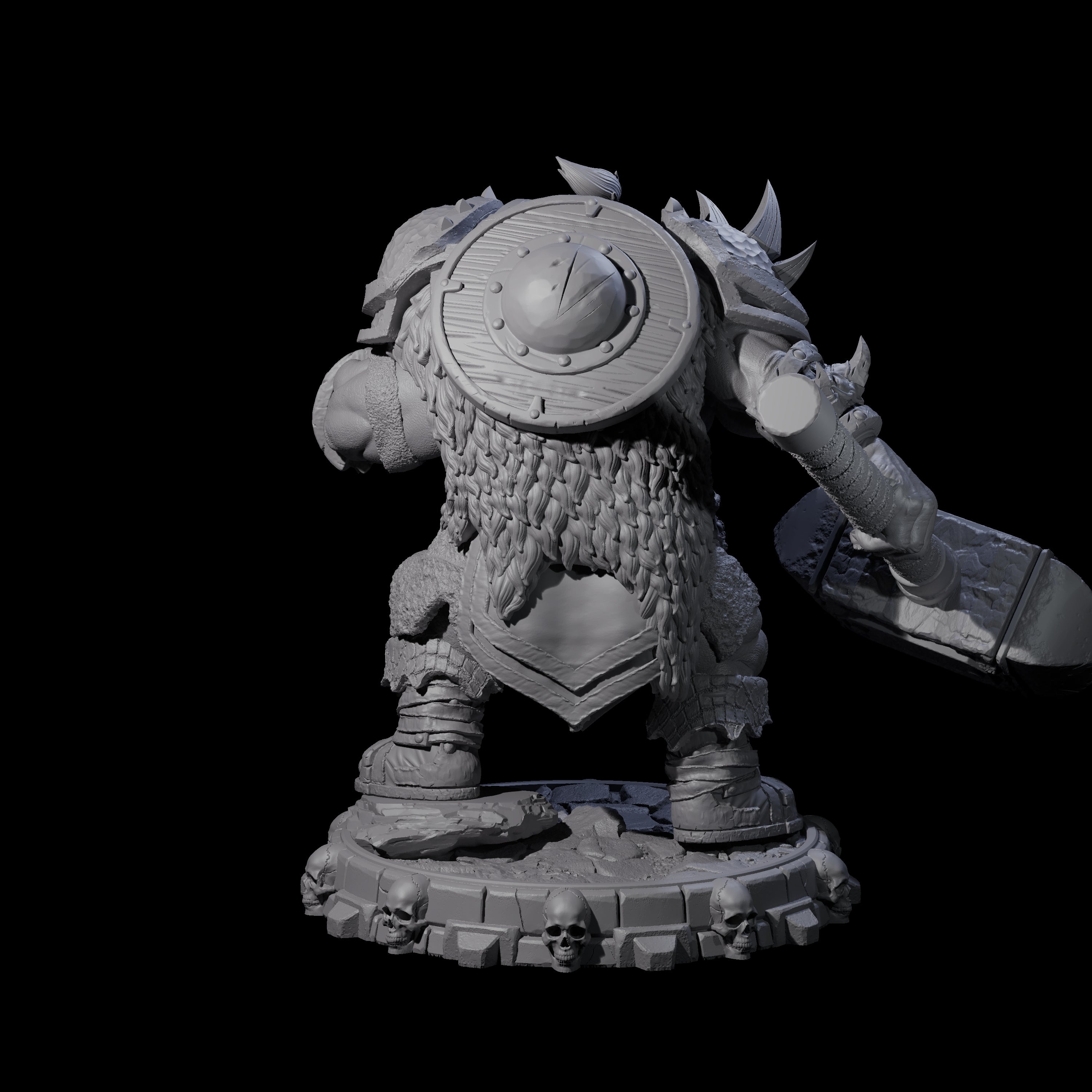 Savage Skullmarch Ogre C Miniature for Dungeons and Dragons, Pathfinder or other TTRPGs