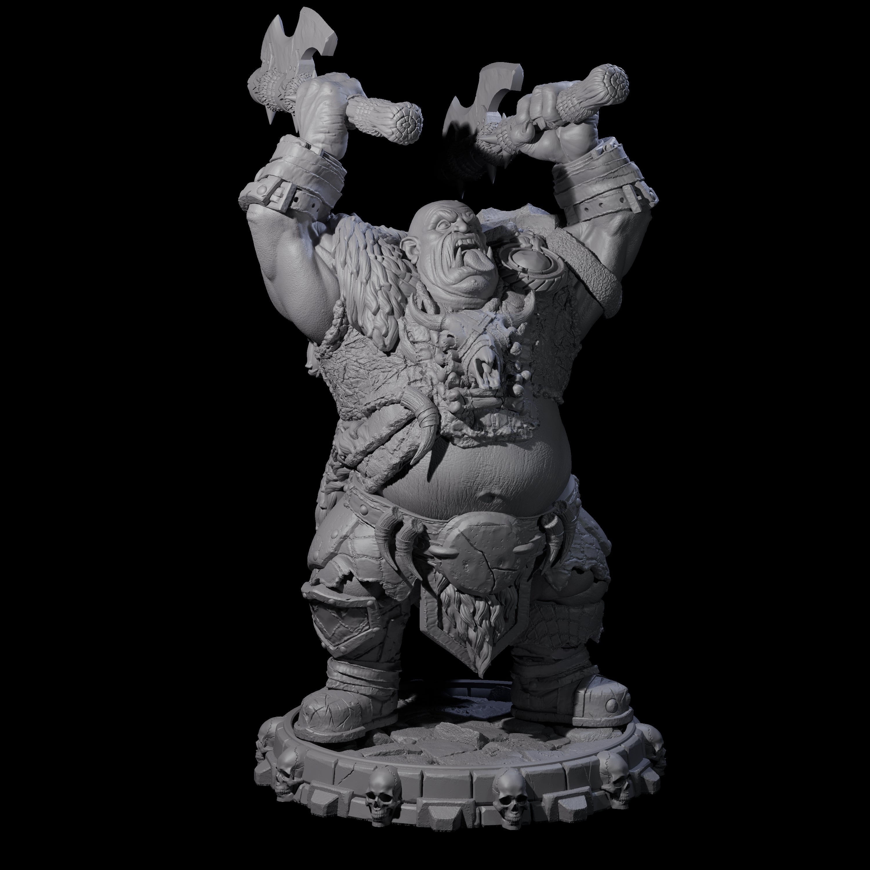 Savage Skullmarch Ogre D Miniature for Dungeons and Dragons, Pathfinder or other TTRPGs