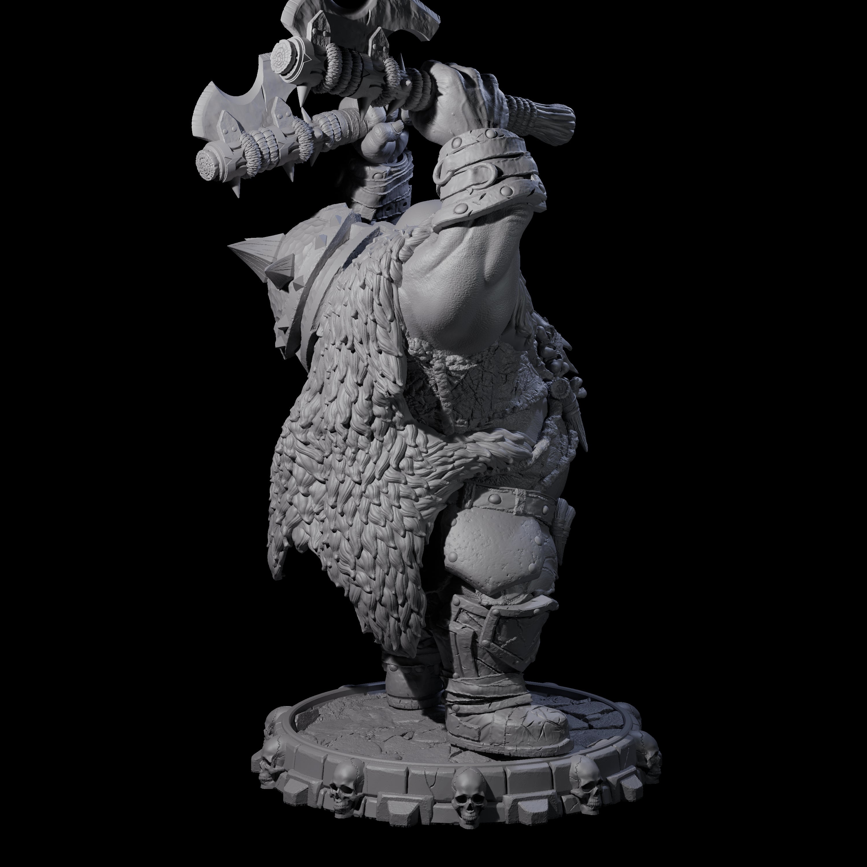 Savage Skullmarch Ogre D Miniature for Dungeons and Dragons, Pathfinder or other TTRPGs