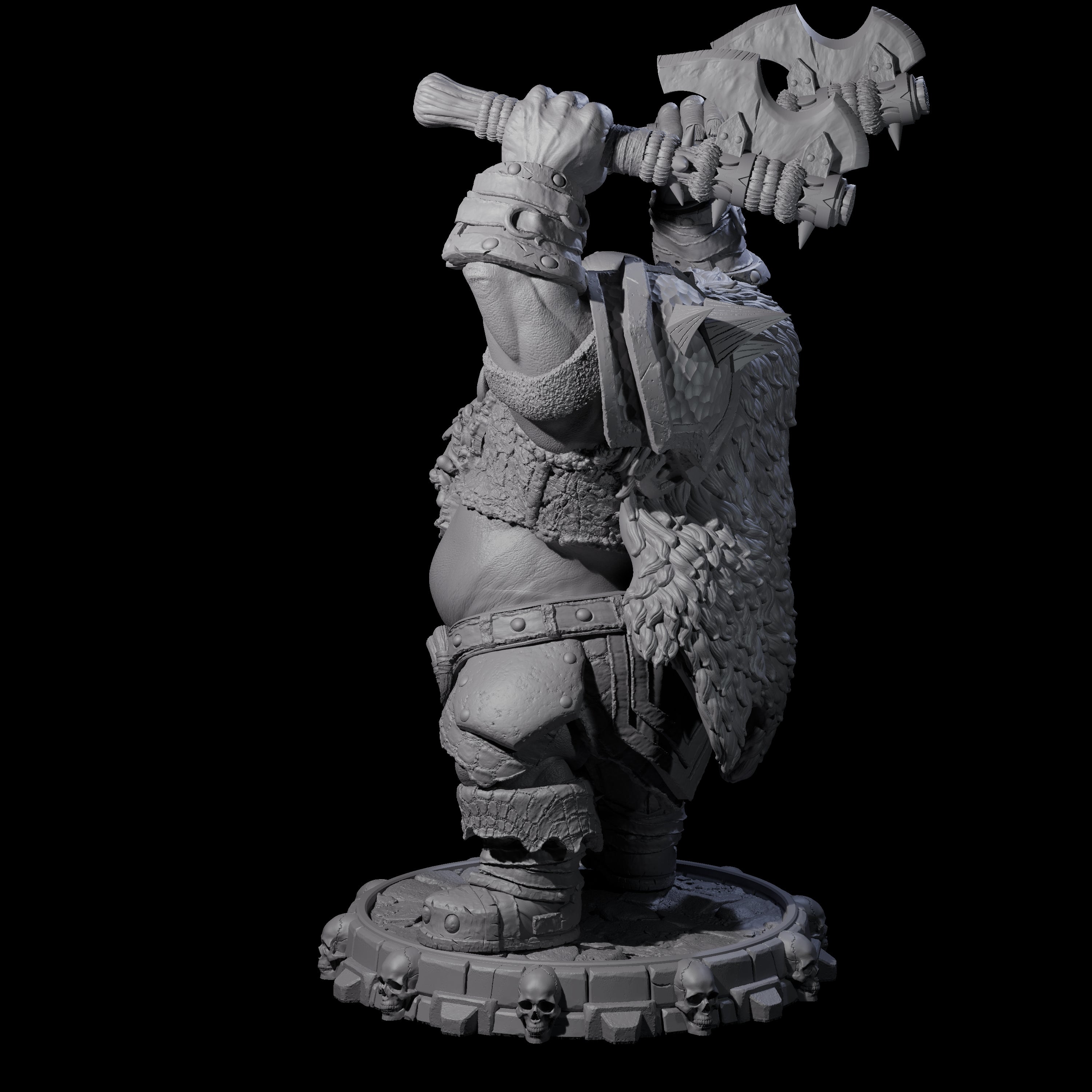 Savage Skullmarch Ogre D Miniature for Dungeons and Dragons, Pathfinder or other TTRPGs