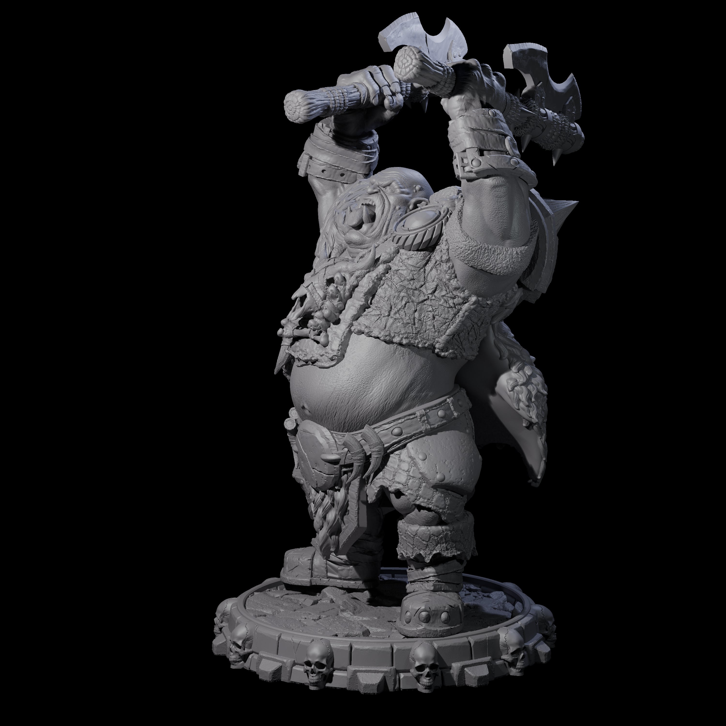 Savage Skullmarch Ogre D Miniature for Dungeons and Dragons, Pathfinder or other TTRPGs