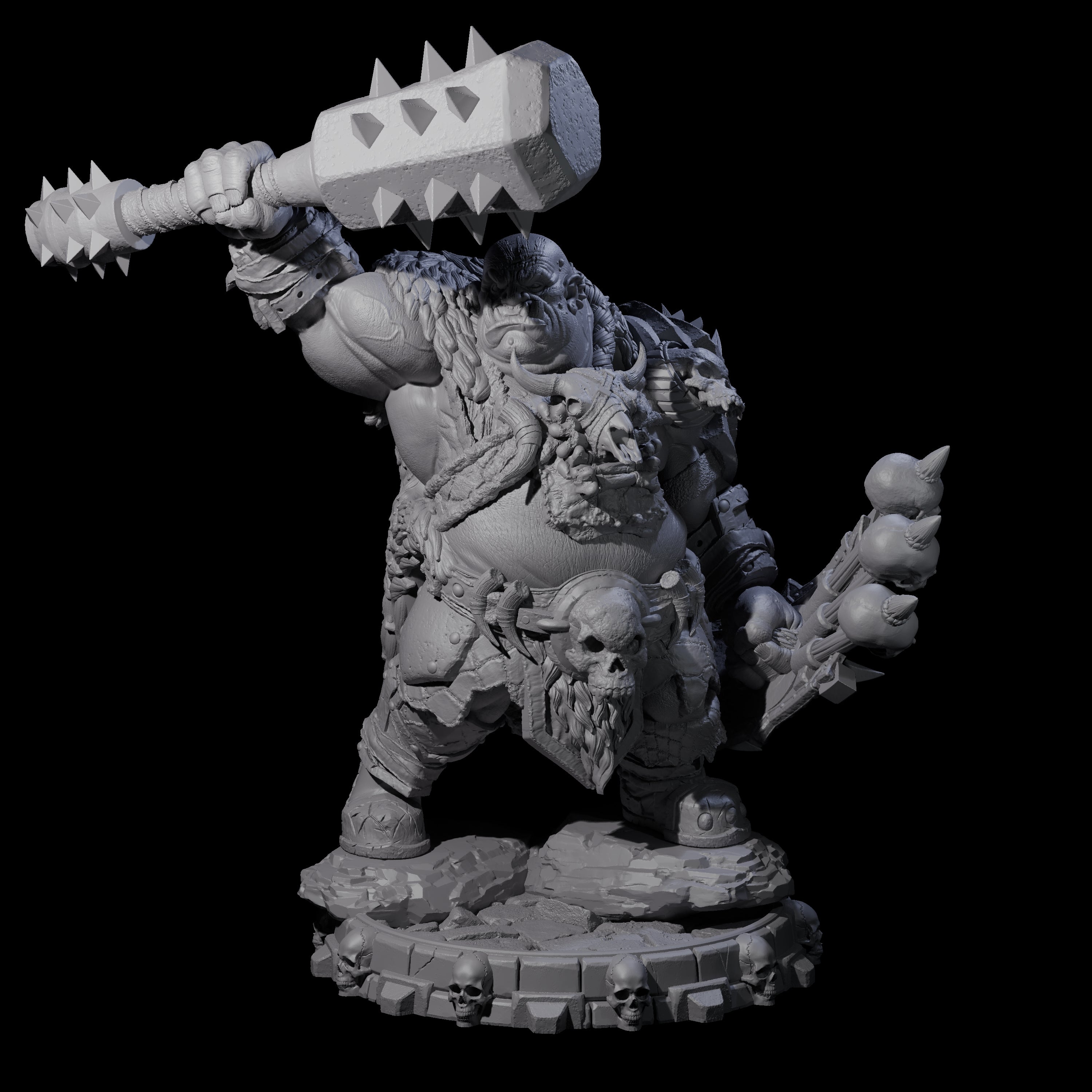 Savage Skullmarch Ogre E Miniature for Dungeons and Dragons, Pathfinder or other TTRPGs