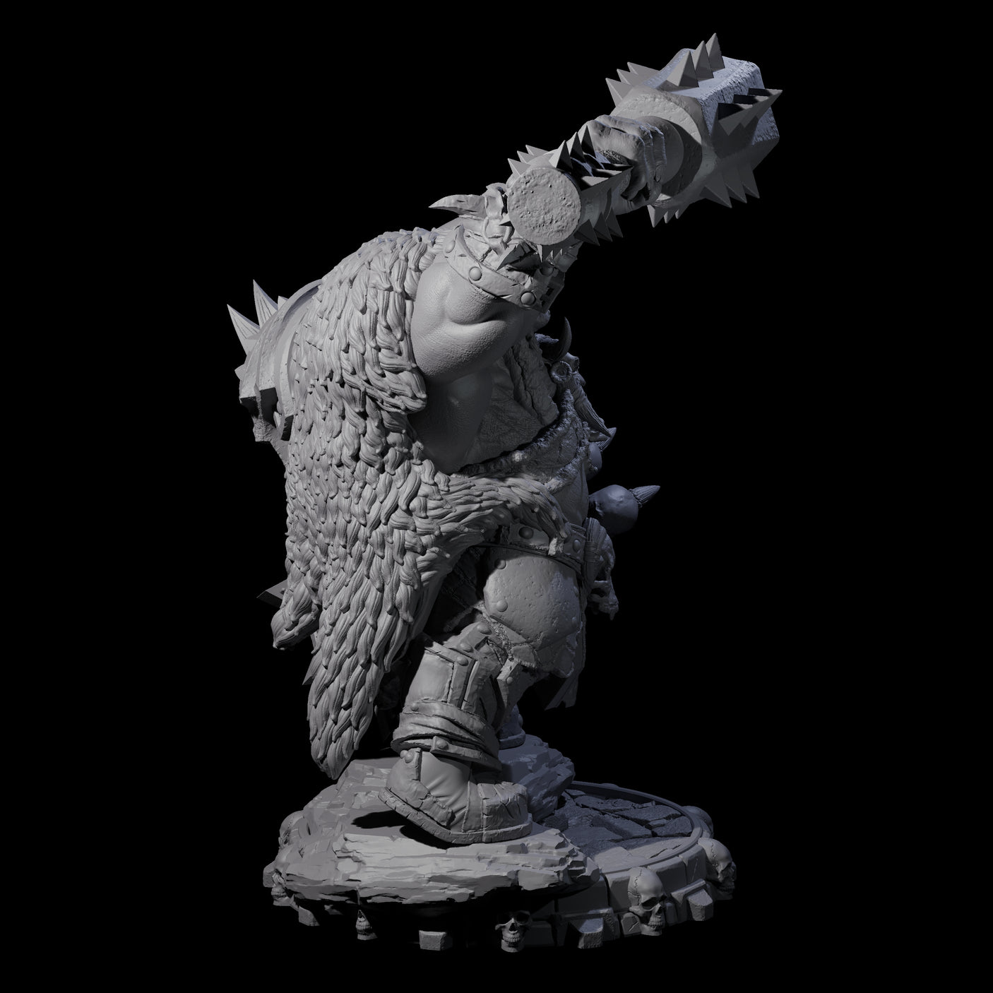 Savage Skullmarch Ogre E Miniature for Dungeons and Dragons, Pathfinder or other TTRPGs