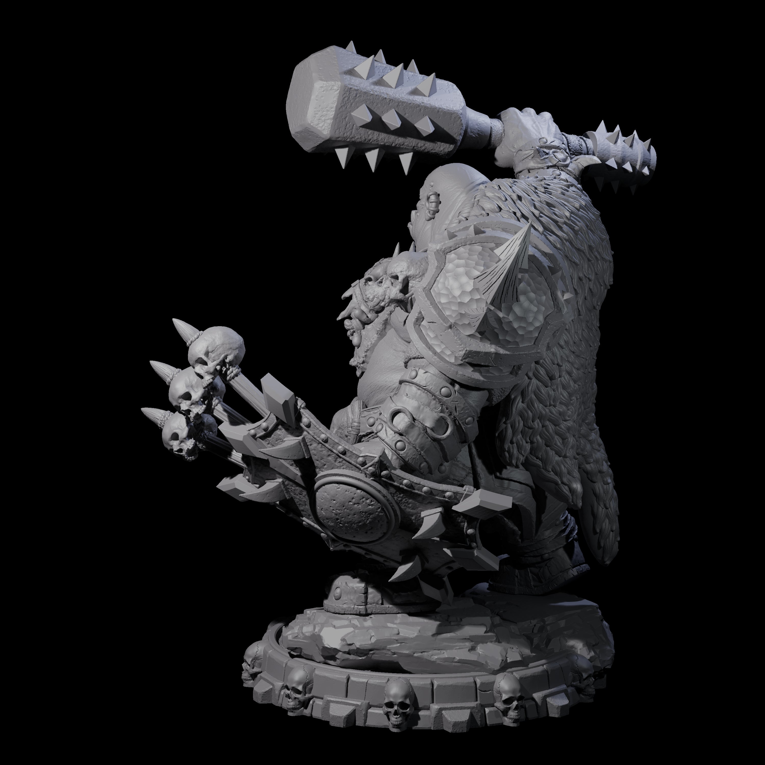 Savage Skullmarch Ogre E Miniature for Dungeons and Dragons, Pathfinder or other TTRPGs