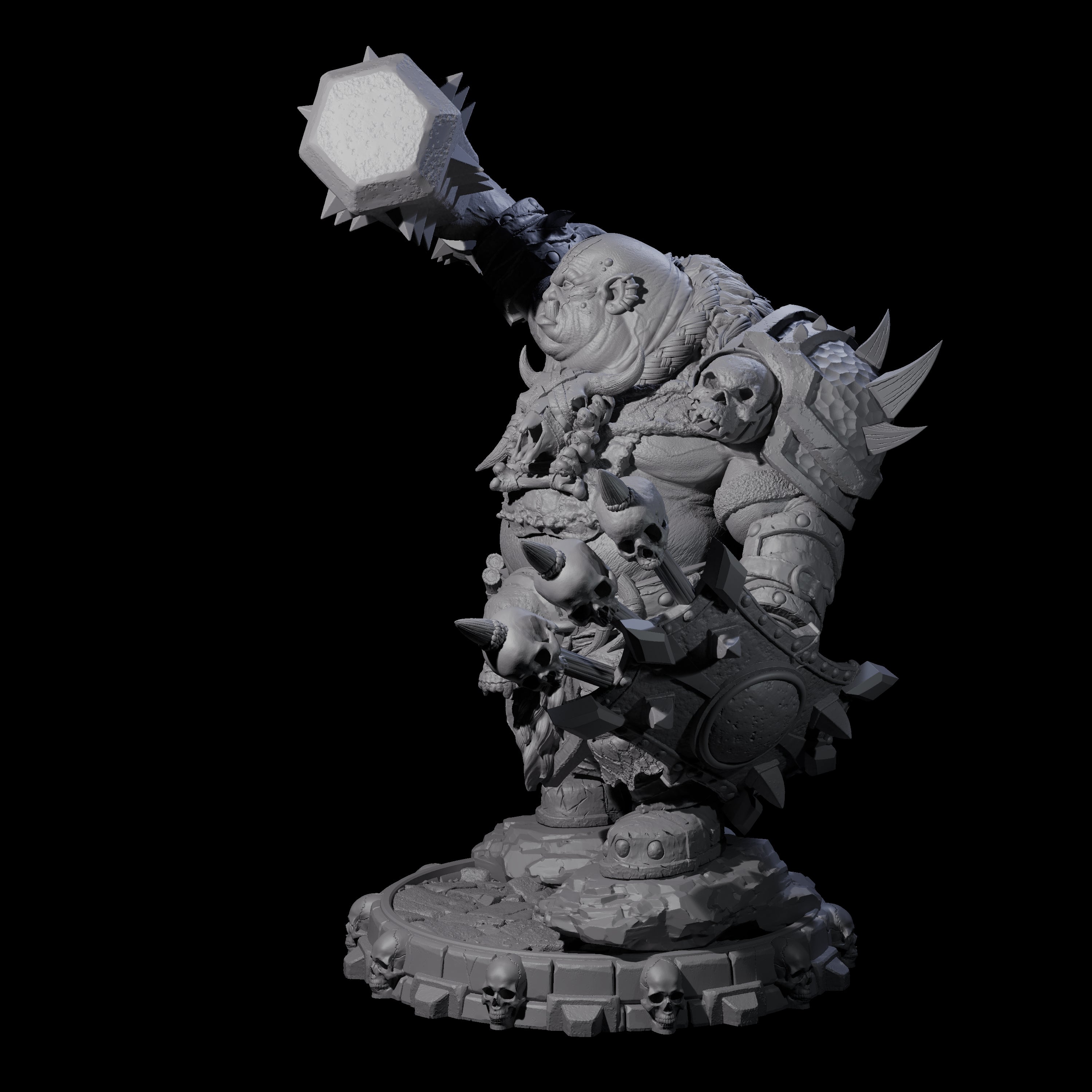 Savage Skullmarch Ogre E Miniature for Dungeons and Dragons, Pathfinder or other TTRPGs