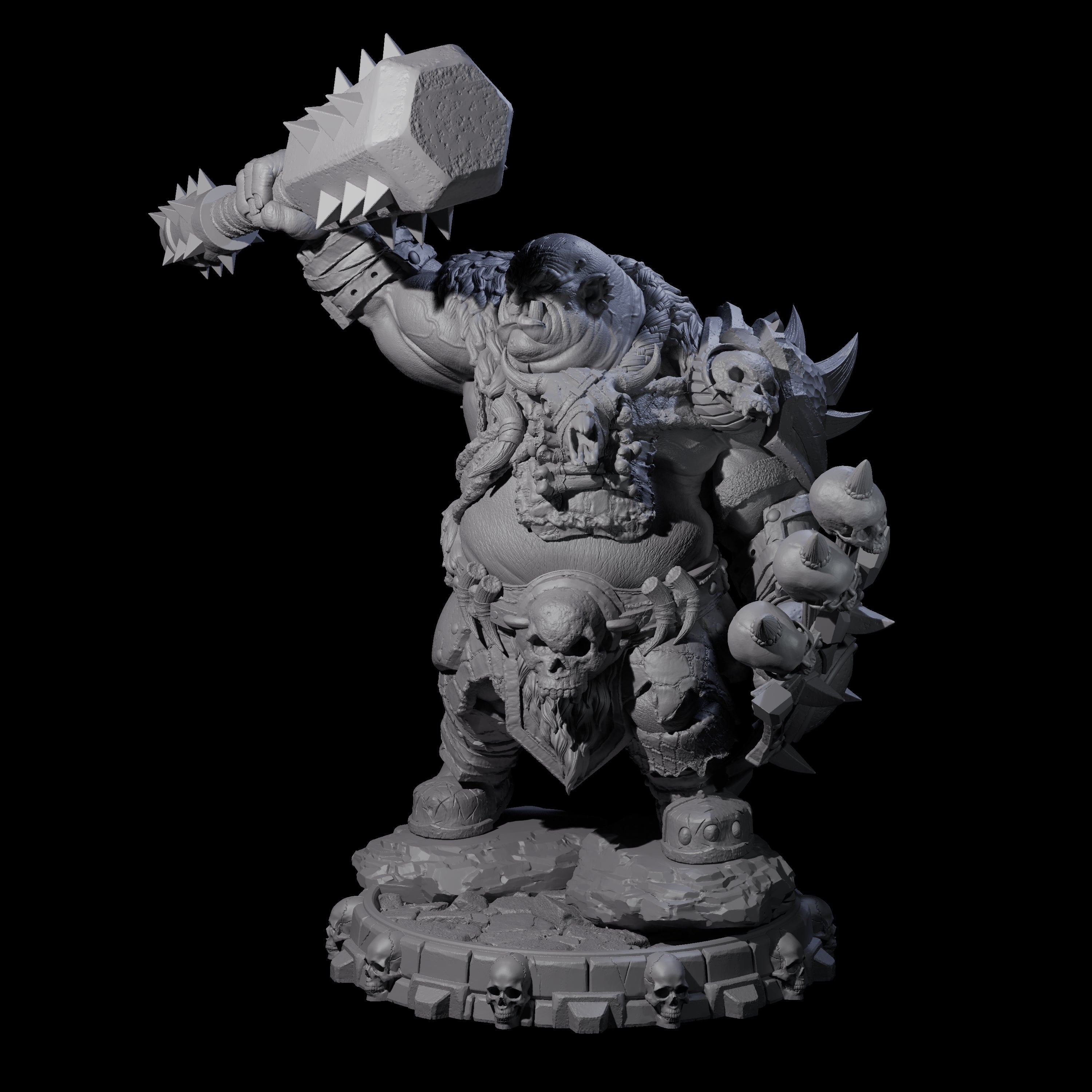 Savage Skullmarch Ogre E Miniature for Dungeons and Dragons, Pathfinder or other TTRPGs