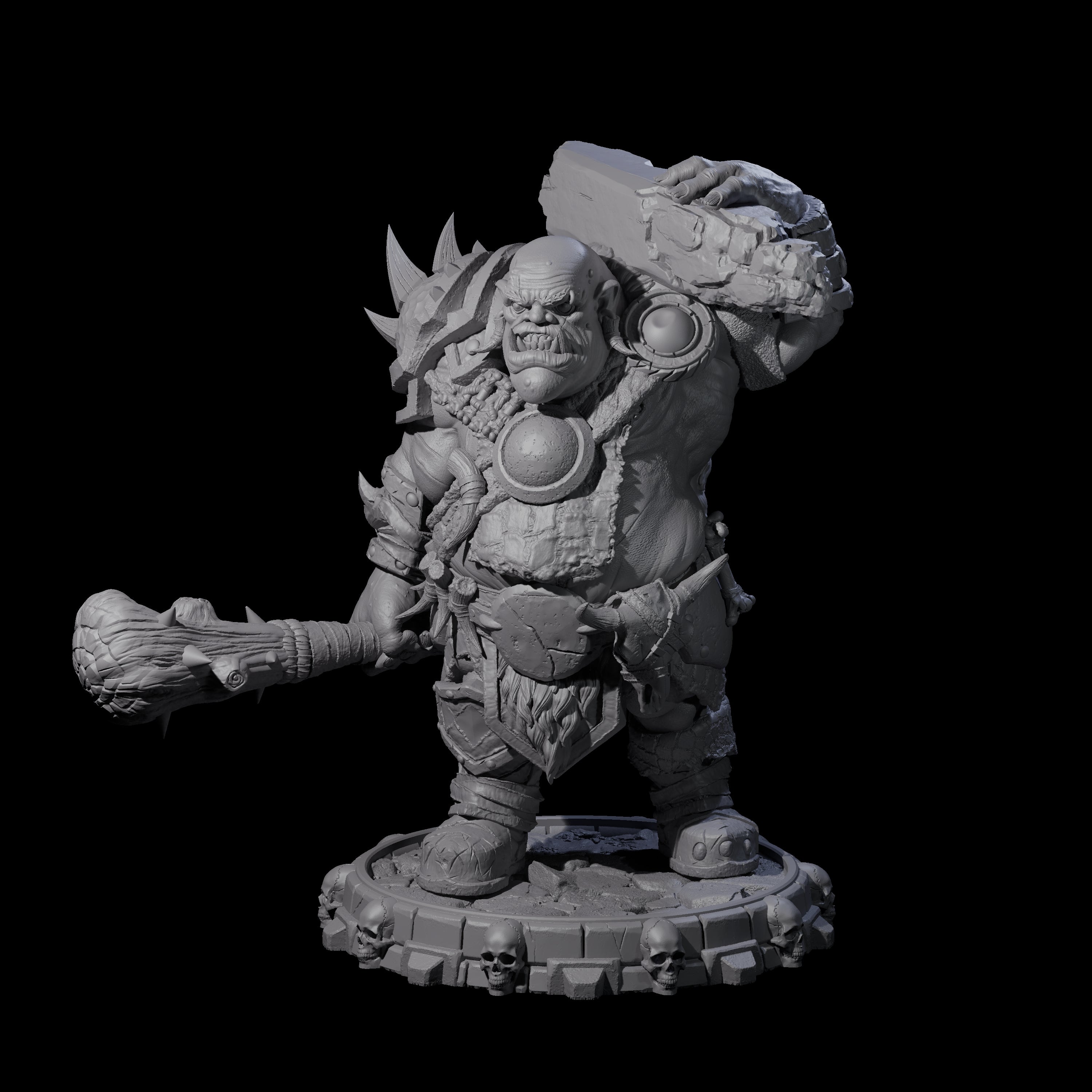 Savage Skullmarch Ogre F Miniature for Dungeons and Dragons, Pathfinder or other TTRPGs