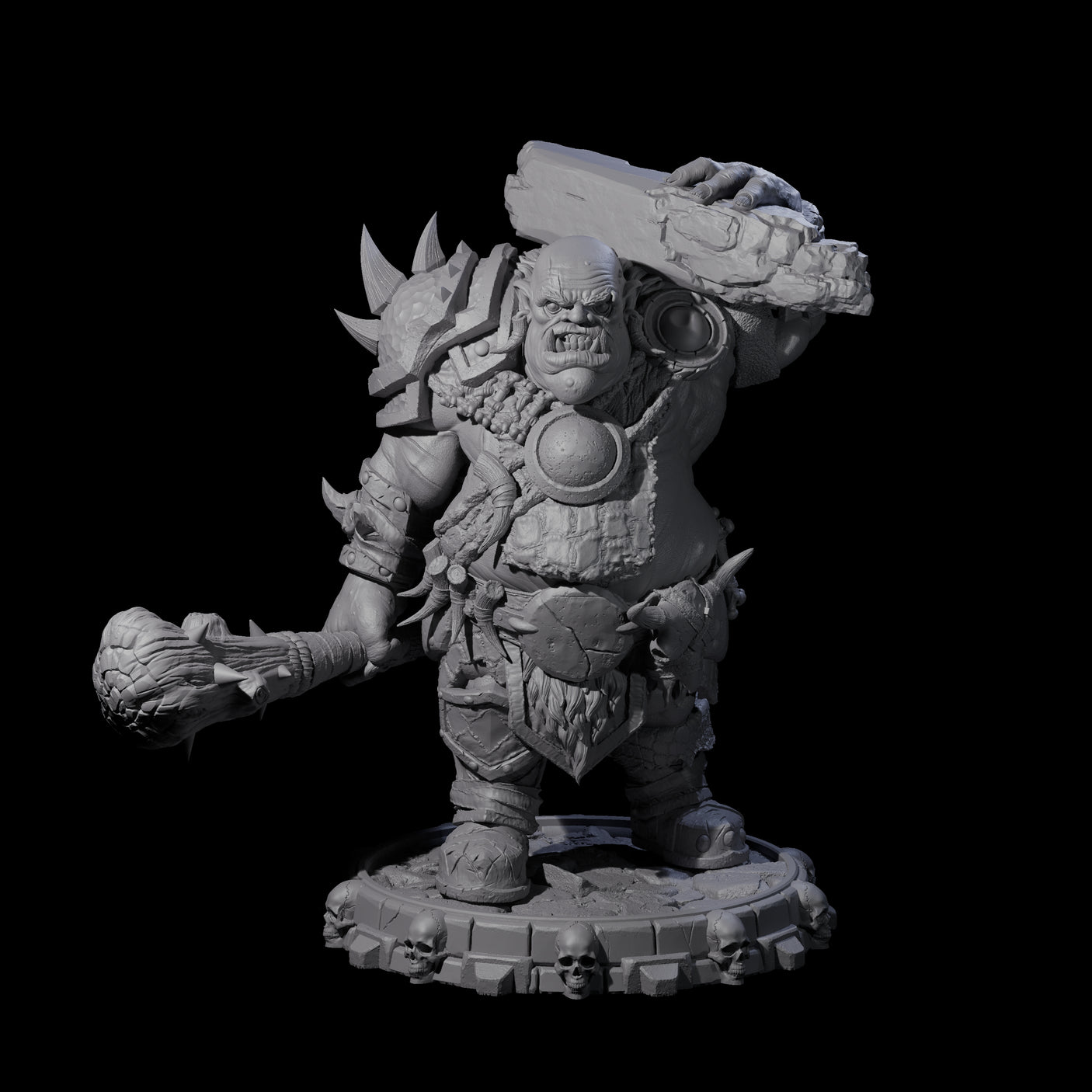 Savage Skullmarch Ogre F Miniature for Dungeons and Dragons, Pathfinder or other TTRPGs
