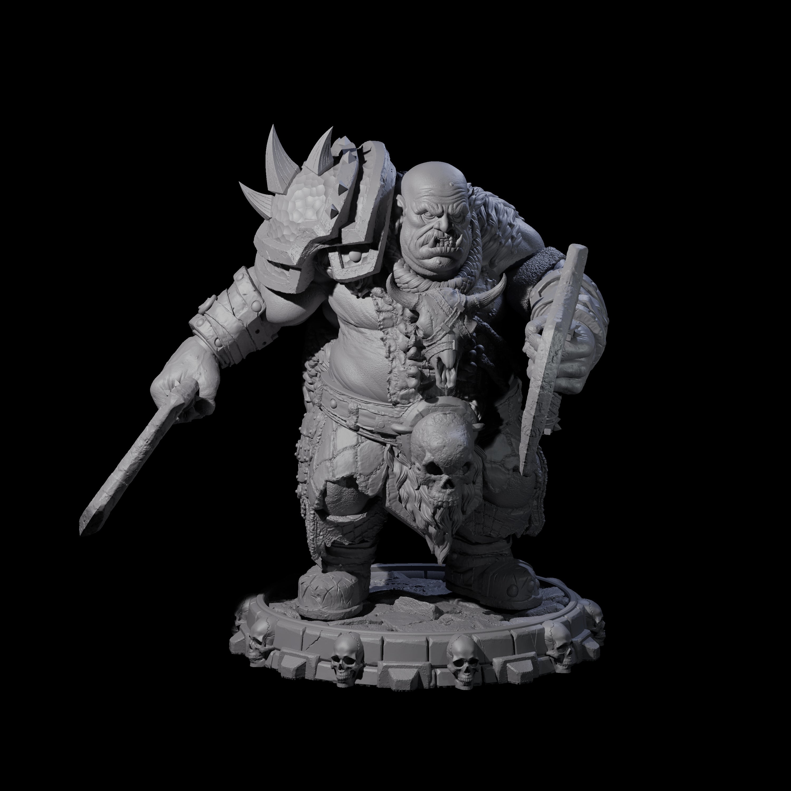Savage Skullmarch Ogre G Miniature for Dungeons and Dragons, Pathfinder or other TTRPGs