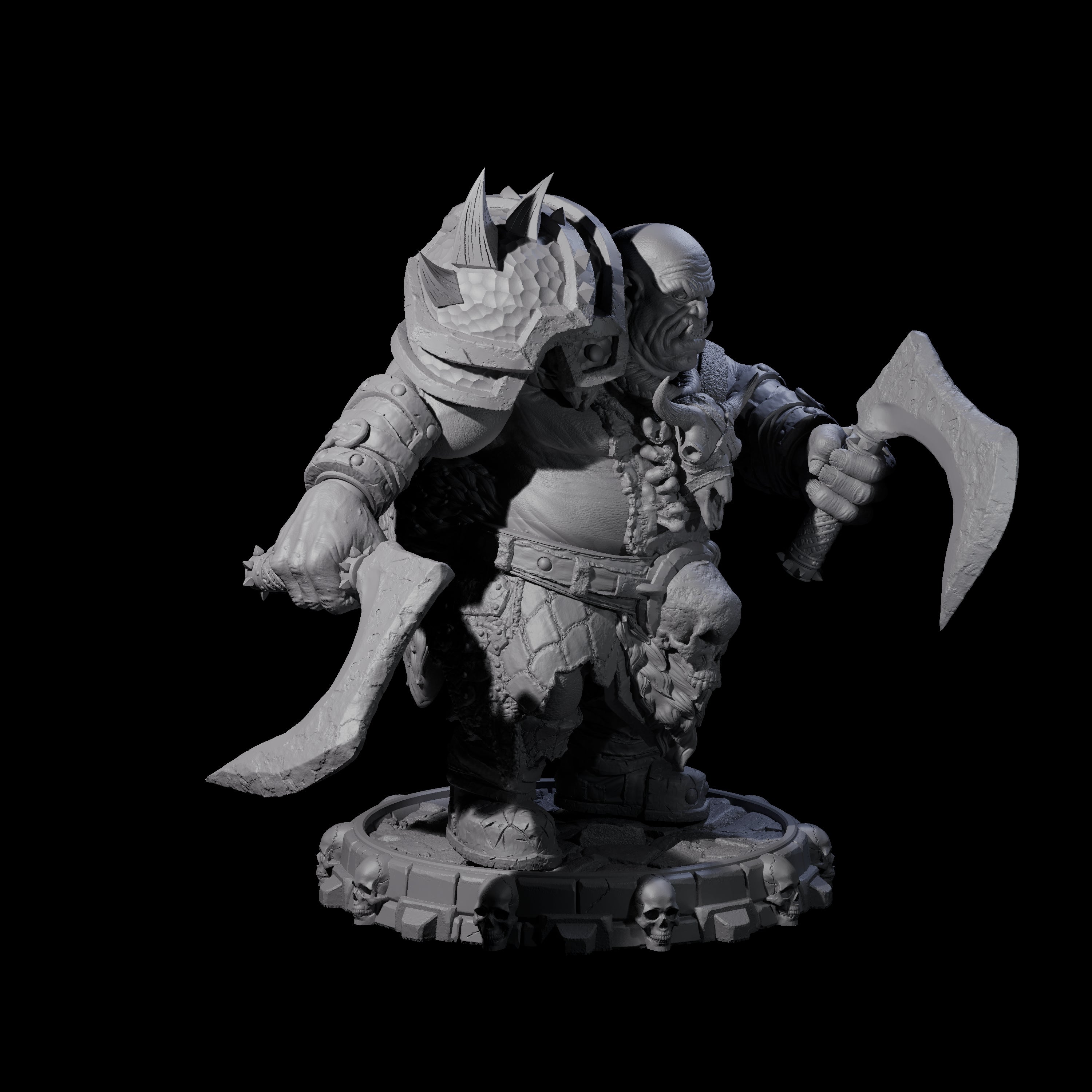 Savage Skullmarch Ogre G Miniature for Dungeons and Dragons, Pathfinder or other TTRPGs
